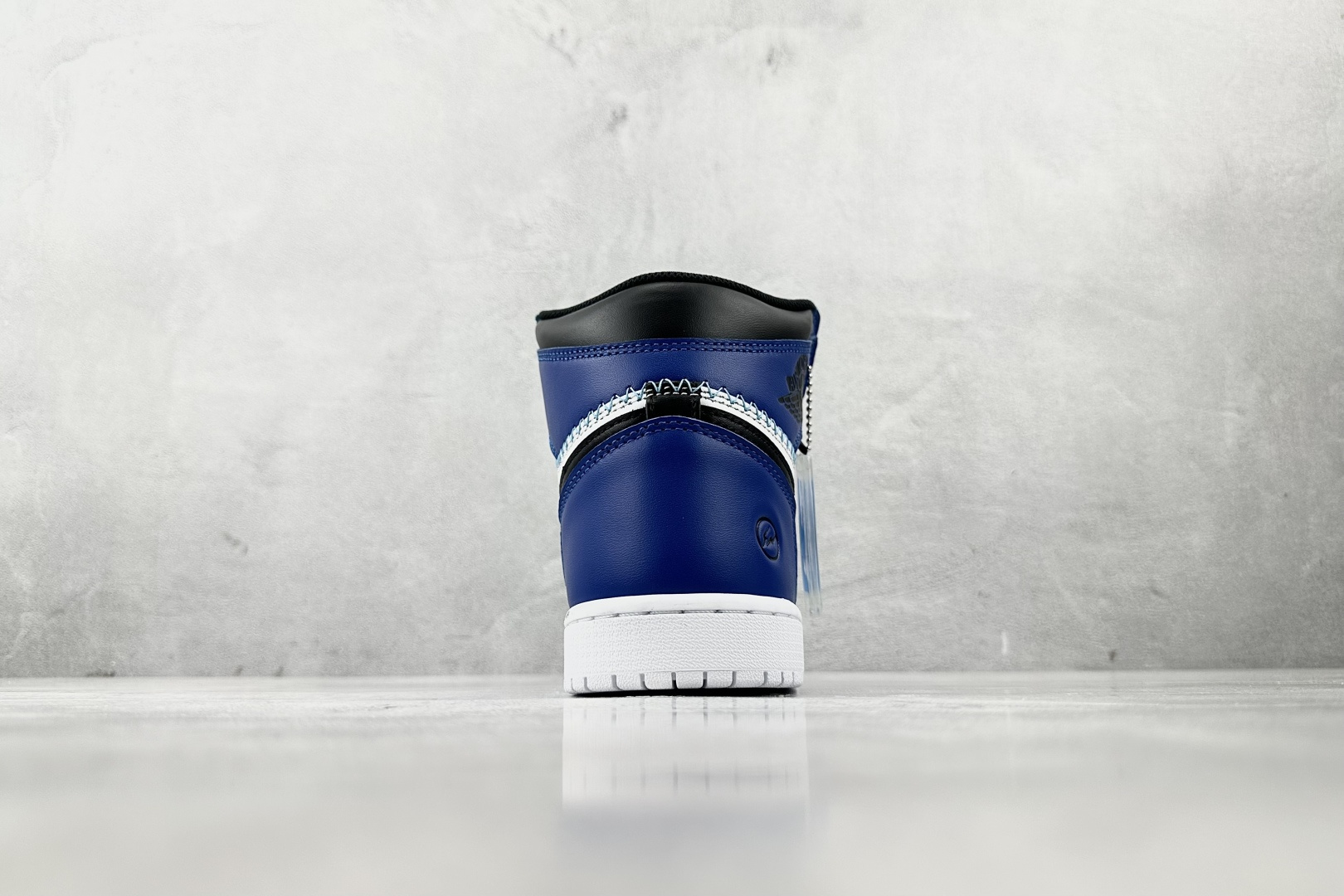 顶级纯原 Fragment Design X Jordan Air Jordan 1 Retro High藤原浩 大闪电 黑白蓝 716371-040