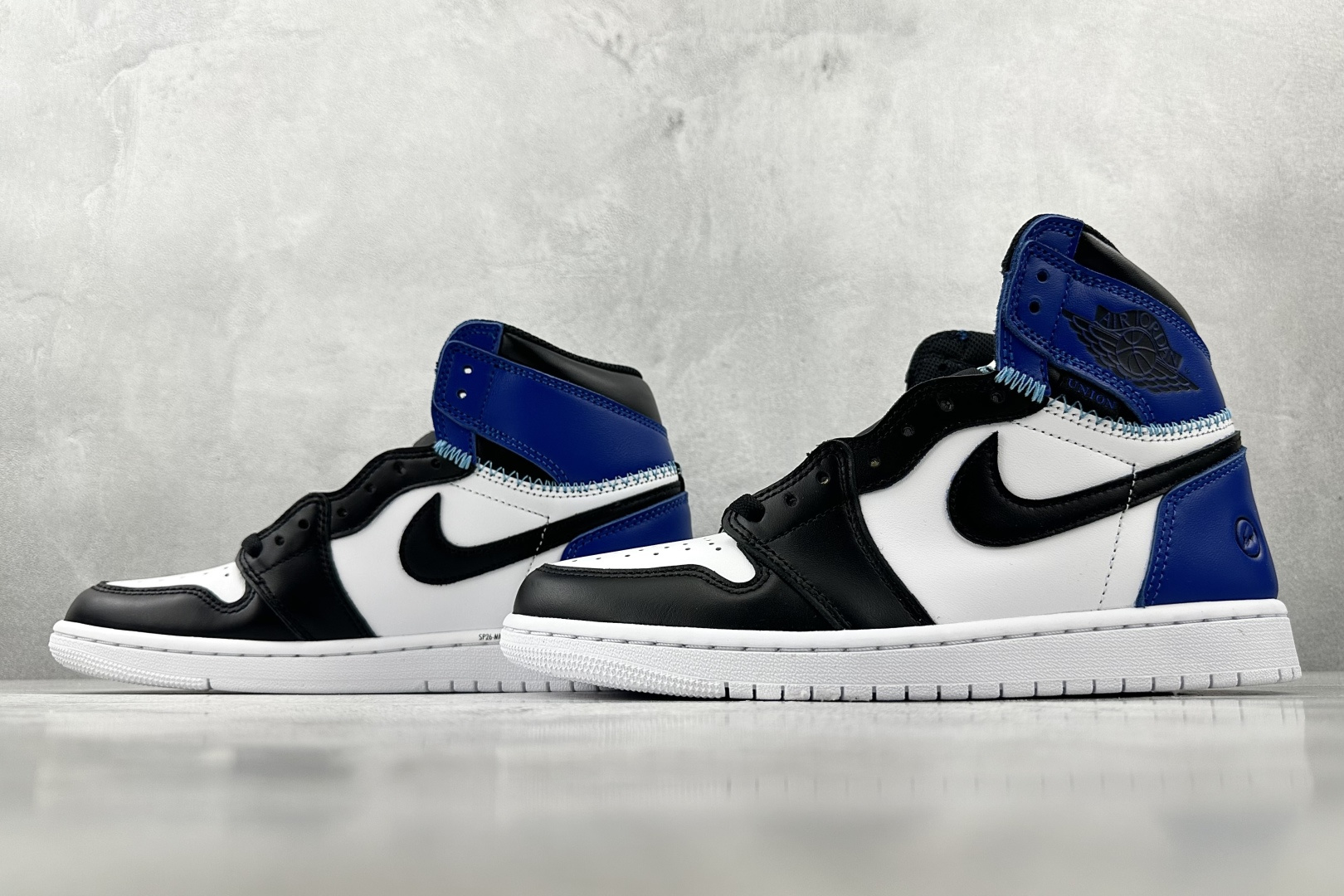 顶级纯原 Fragment Design X Jordan Air Jordan 1 Retro High藤原浩 大闪电 黑白蓝 716371-040