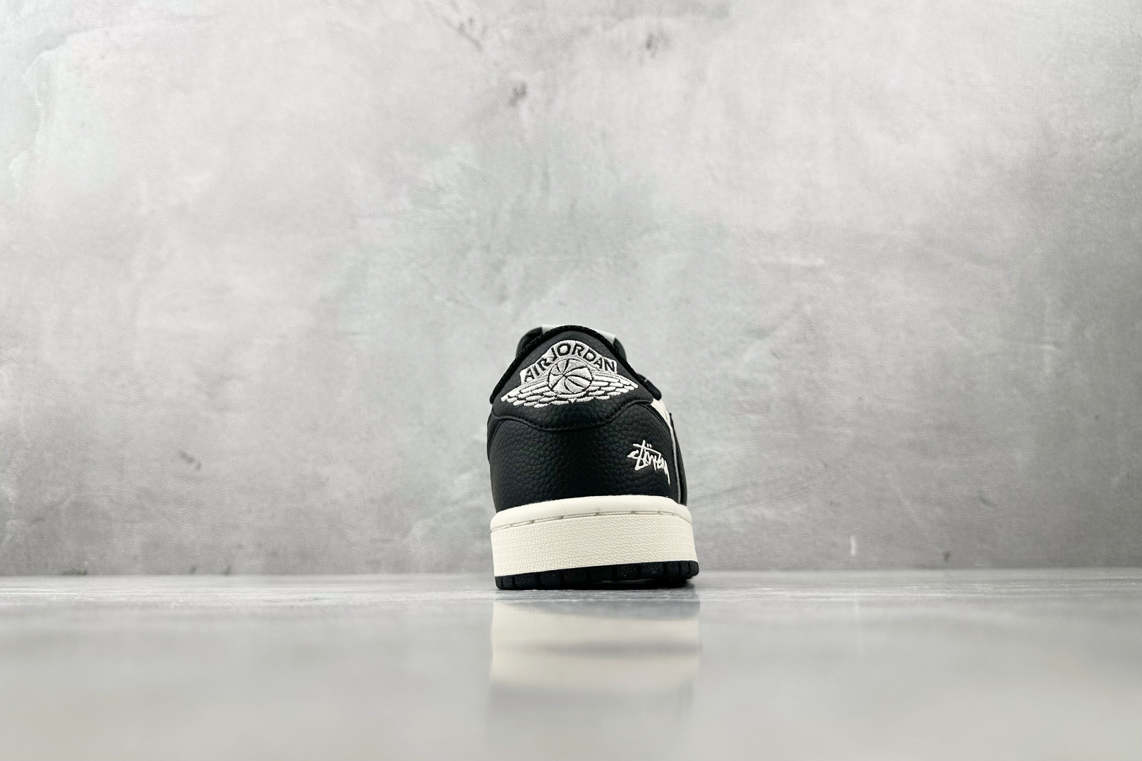 280 定制 Air Jordan 1 Low ow SP 倒钩 斯图西 联名 米白黑 ST5696-261