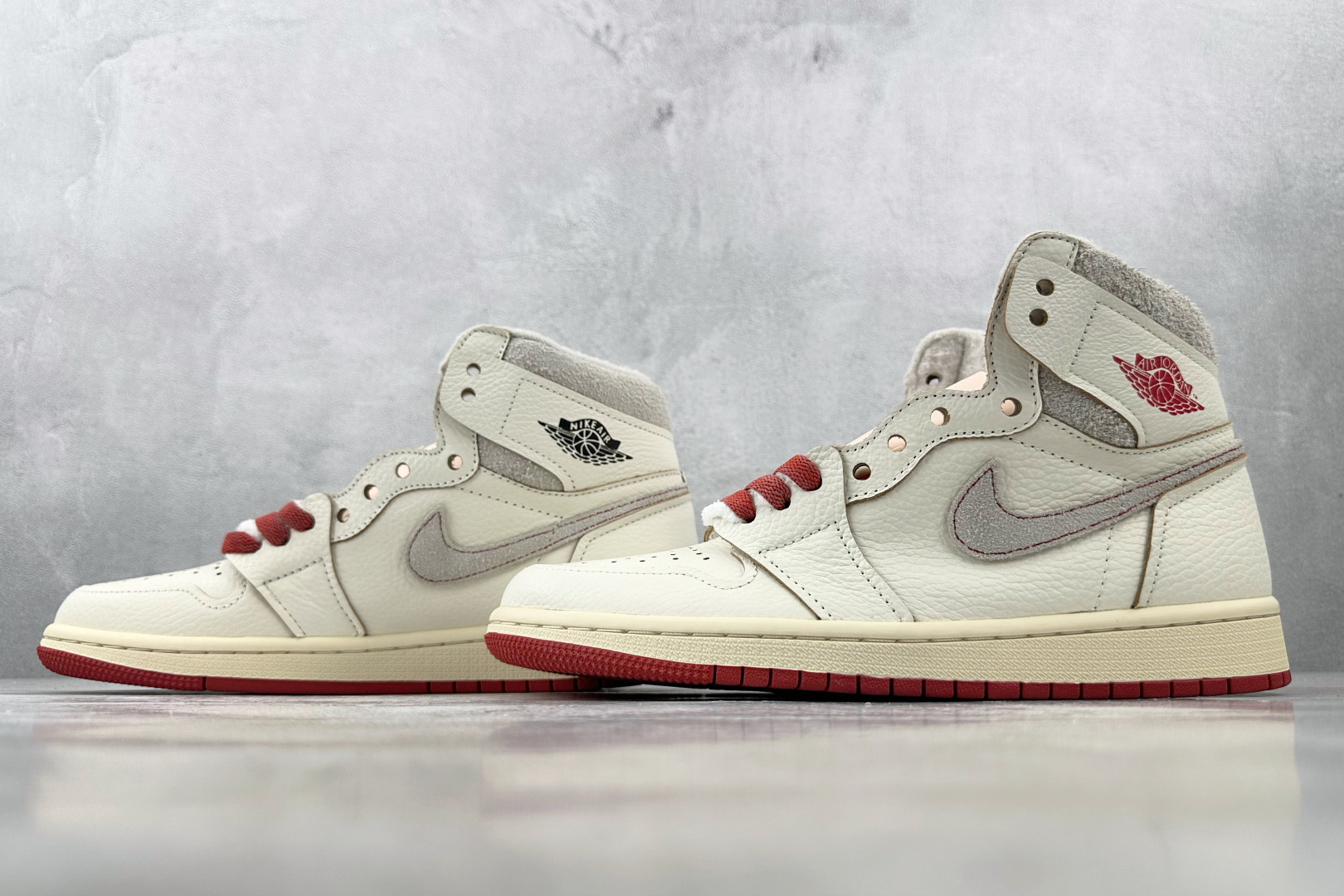 A版/头层 260 Jordan Air Jordan 1 High OG WMNS ”Sail/Cinnabar”RARE AIR米橙 DB4612-100