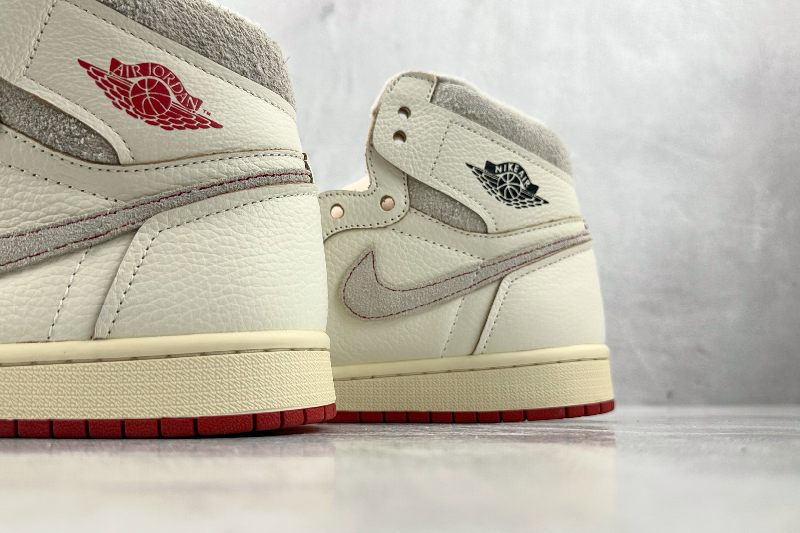 A版/头层 260 Jordan Air Jordan 1 High OG WMNS ”Sail/Cinnabar”RARE AIR米橙 DB4612-100