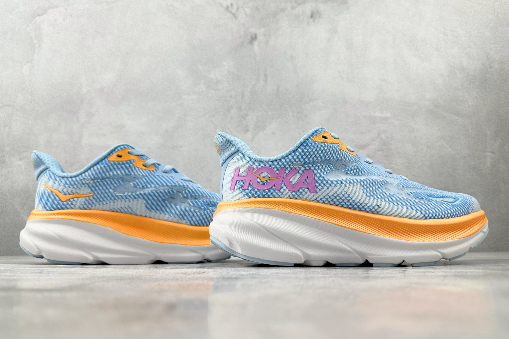 170 HOKA ONE ONE Clifton 9 蓝橙 1127896-ABIW