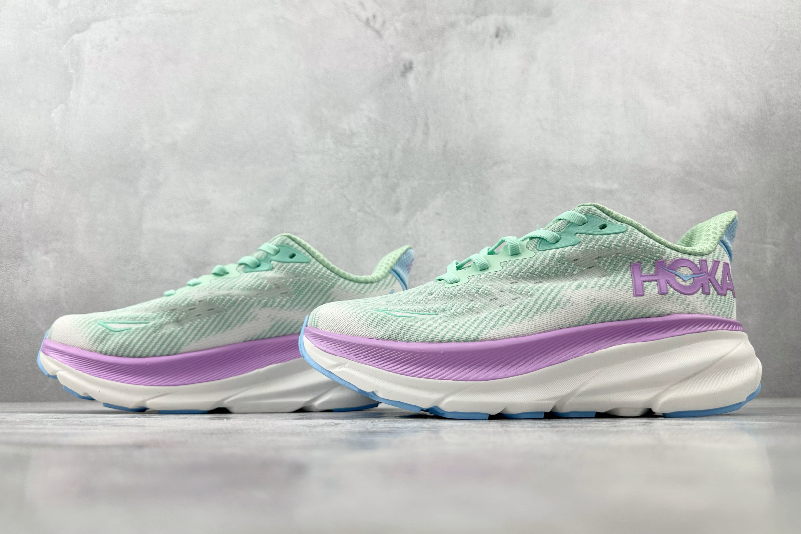 170 HOKA ONE ONE Clifton 9 亮海蓝雾紫色 1127896-SOLM