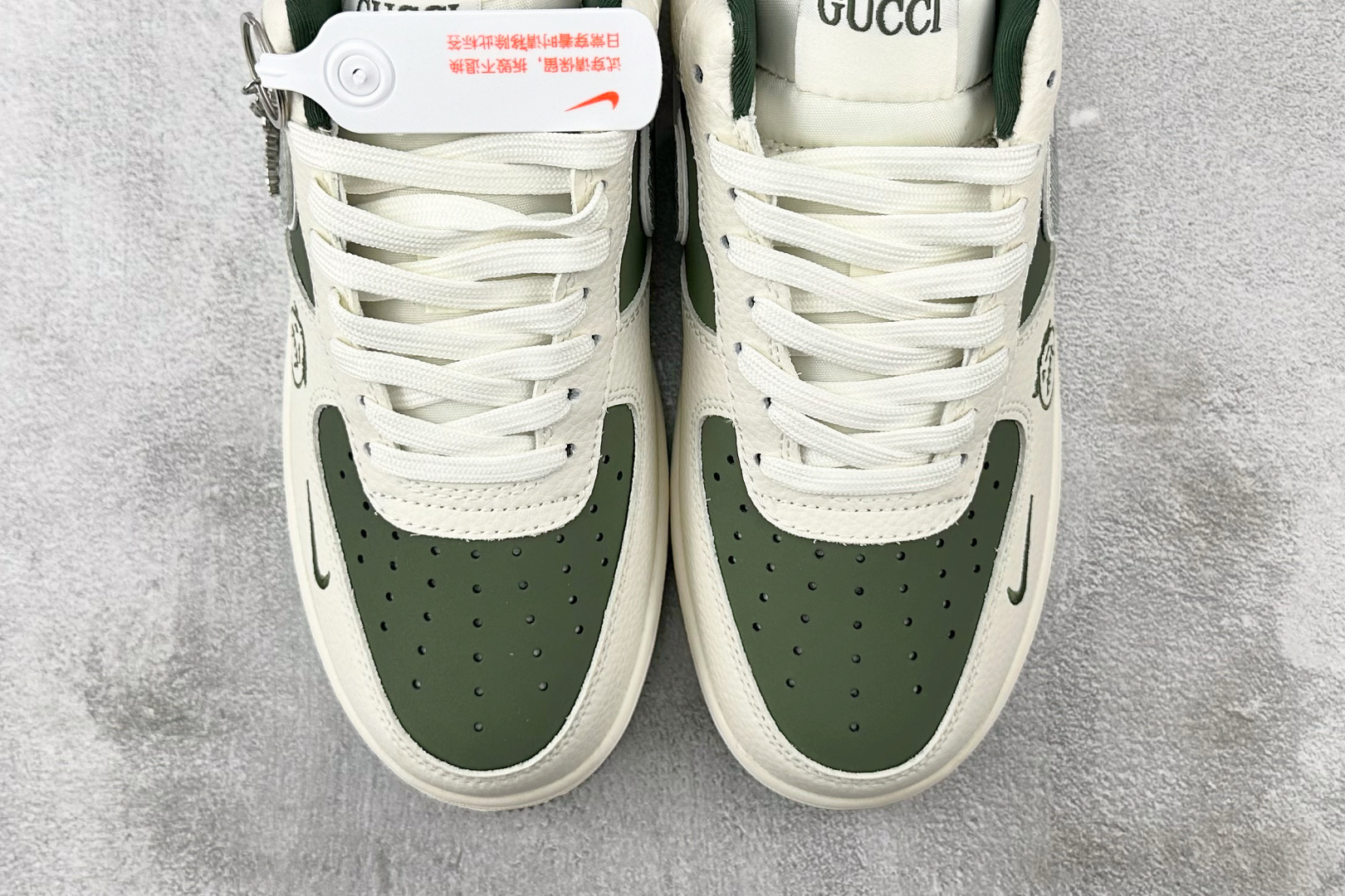 260 Nike Air Force 1'07 GUCCI 联名 白绿 KK1988-095