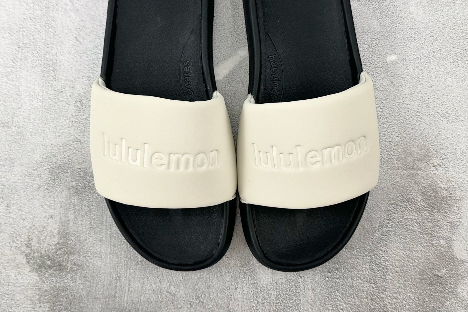 160 全新工厂开发 lululemon露露示蒙 restfeel slide白黑 LM9AYYS