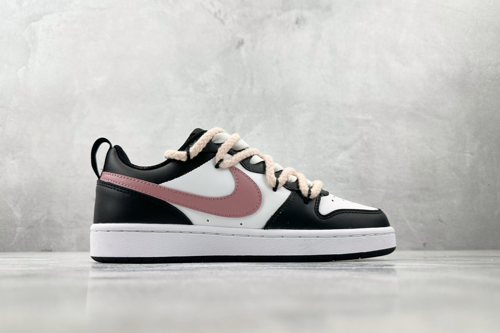 K13特价 
【定制球鞋】Nike Court Borough 2 暗黑粉玫GS 黑粉

货号：BQ54