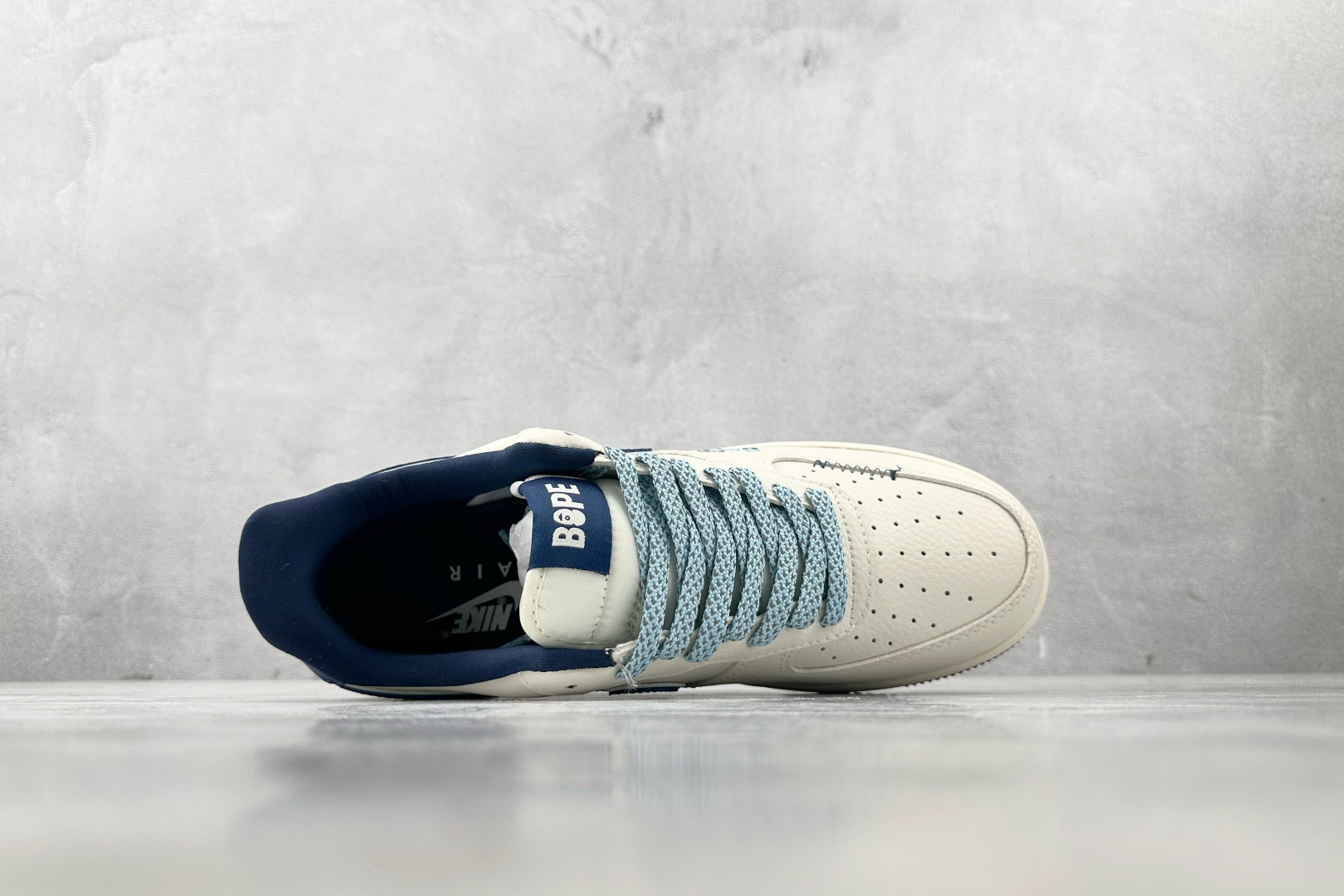 图片[3]-XC  Nike Air Force 1\’07 猿人头 联名 米白蓝 货号：KB1688 002 尺码：36 36.5 37.5 38 38.5 39 40 40.5 41 42 42.5 43 44 44.5 45-选品中心