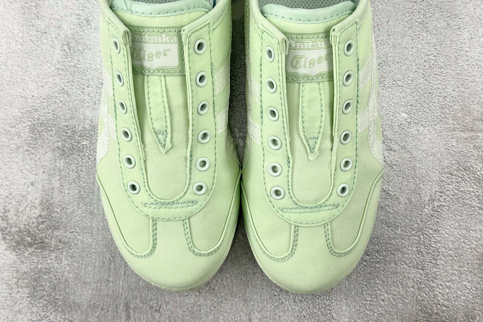 图片[7]-SC  渠道特供 Onitsuka Tiger鬼塚虎 MEXICO 66 slip-on 浅绿色 货号：1183B603-303 尺码：36 36.5 37.5 38 38.5 39 40 40.5 41 42 42.5 43 44-选品中心