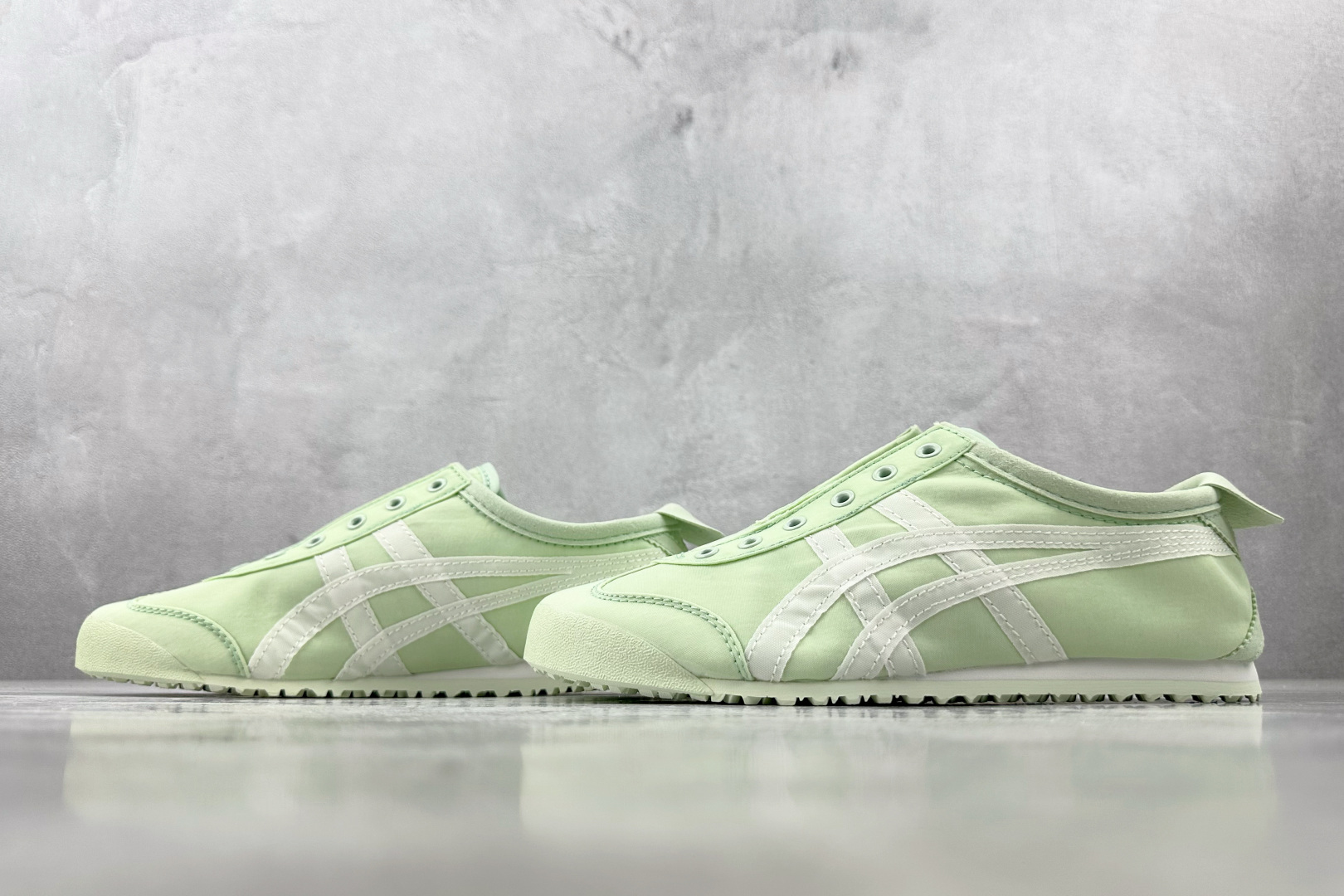 图片[5]-SC  渠道特供 Onitsuka Tiger鬼塚虎 MEXICO 66 slip-on 浅绿色 货号：1183B603-303 尺码：36 36.5 37.5 38 38.5 39 40 40.5 41 42 42.5 43 44-选品中心