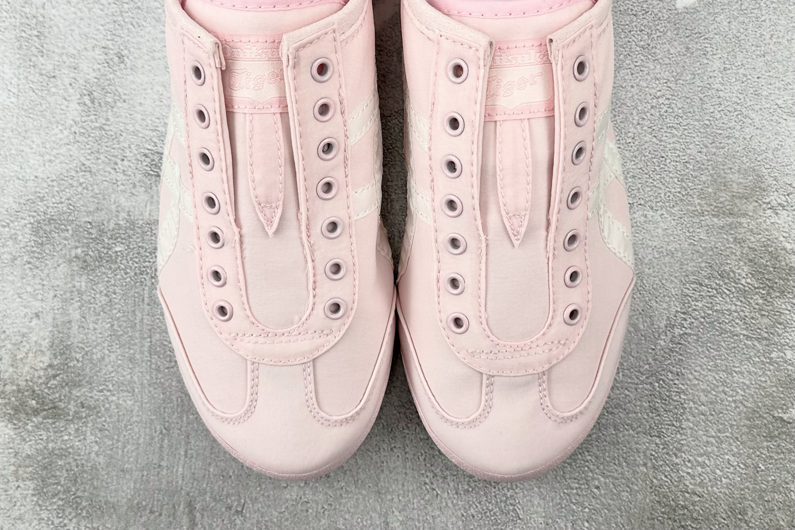 图片[7]-SC  渠道特供 Onitsuka Tiger鬼塚虎 MEXICO 66 slip-on 粉白 货号：1183B603-700 尺码：36 36.5 37.5 38 38.5 39 40 40.5 41 42 42.5 43 44-选品中心