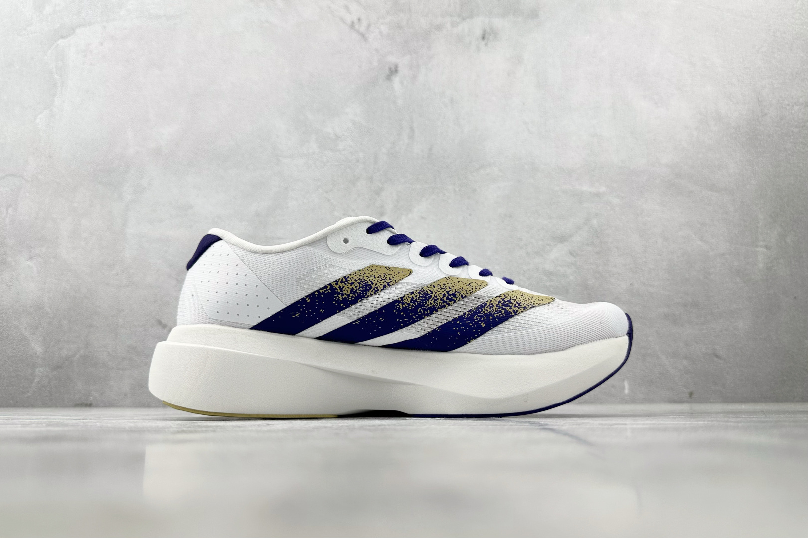 图片[2]-BS  纯原 adidas Adizero Evo SL 白紫 货号：JQ4578 尺码：40 40.5 41 42 42.5 43 44 44.5 45-选品中心