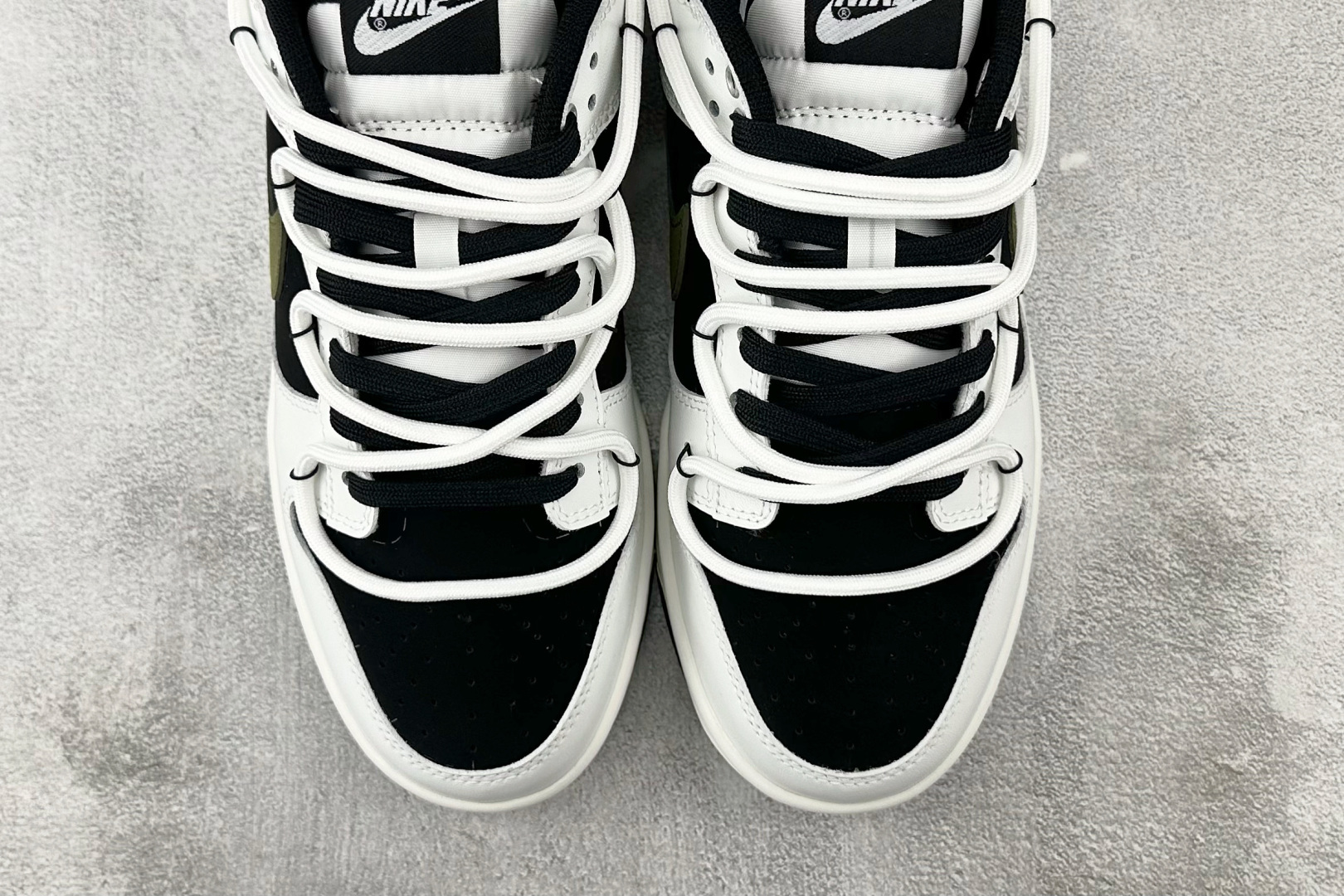 图片[7]-YC【定制球鞋】Nike Dunk 寻迹使者 白黑绿 货号：WG0414 024 尺码：40 40.5 41 42 42.5 43 44 44.5 45 46-选品中心