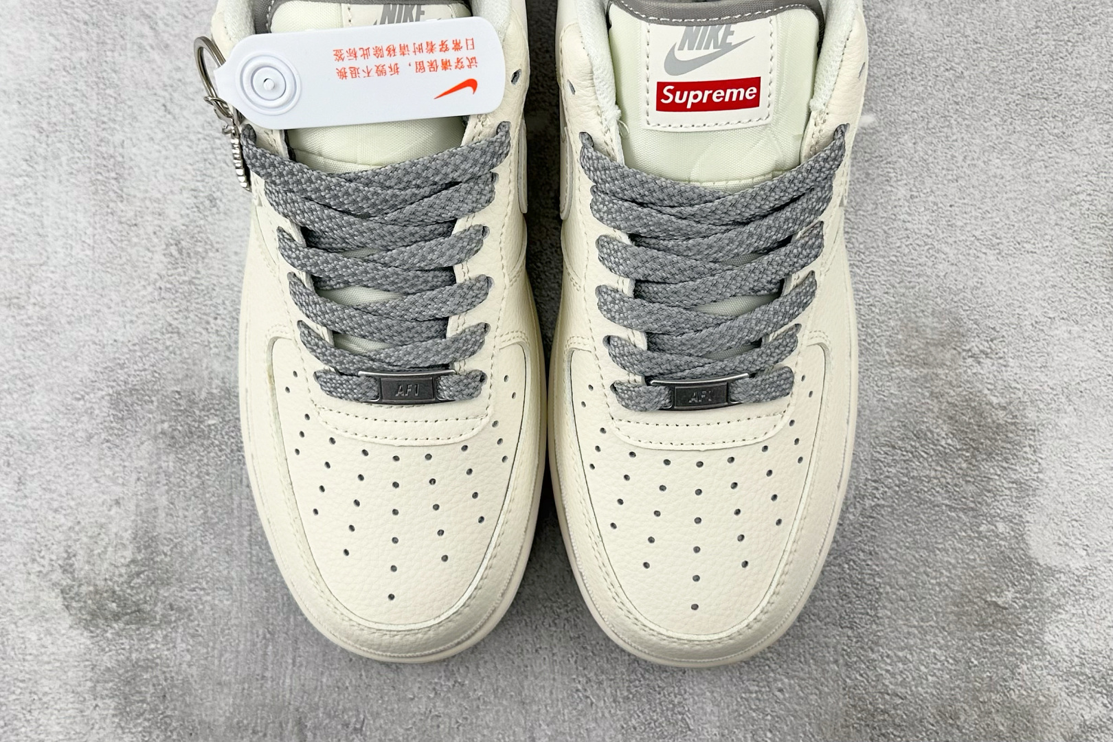 图片[7]-XC  Nike Air Force 1\’07 Supreme 联名 米白灰 货号：XX3168 205 尺码：36 36.5 37.5 38 38.5 39 40 40.5 41 42 42.5 43 44 44.5 45-选品中心