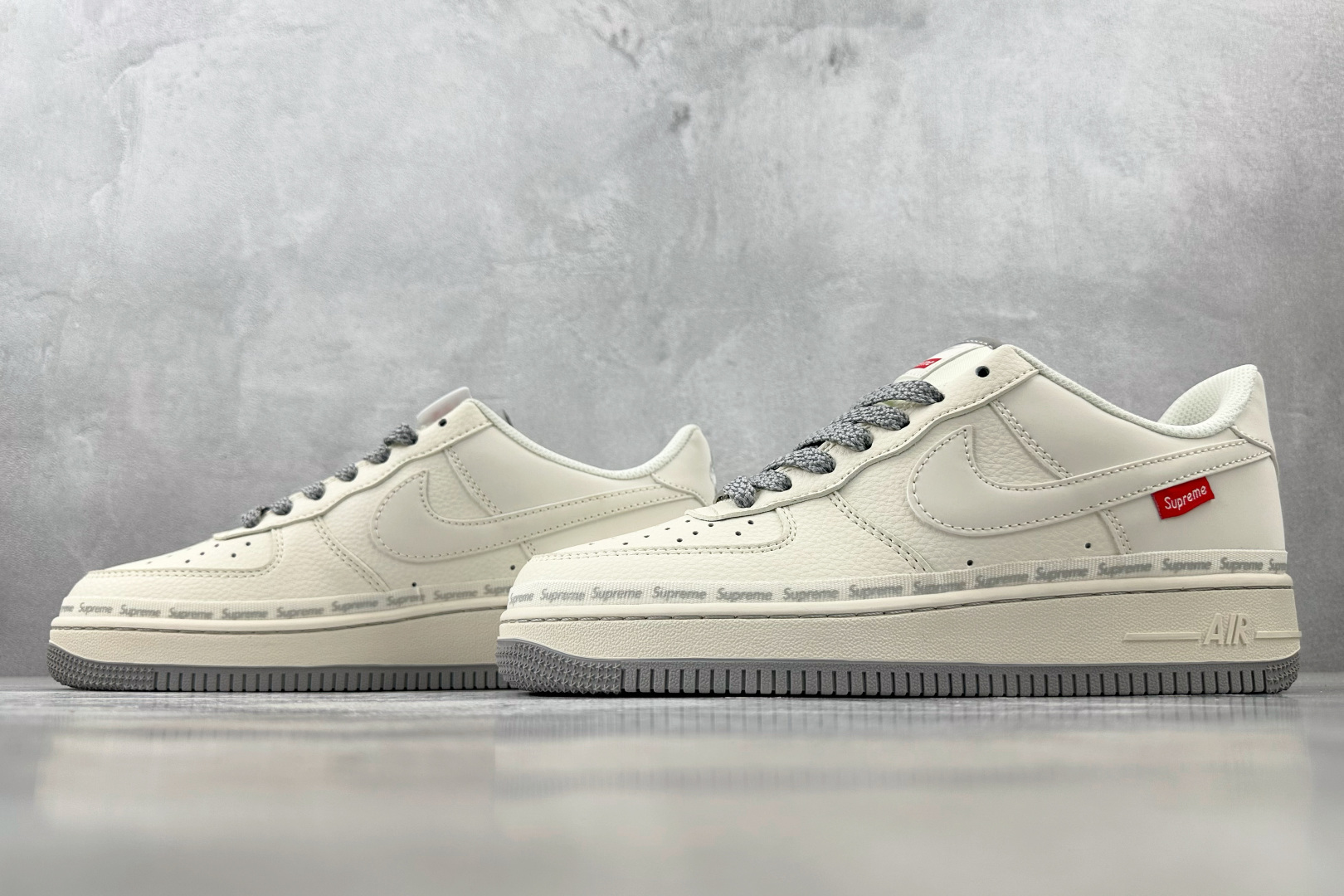图片[5]-XC  Nike Air Force 1\’07 Supreme 联名 米白灰 货号：XX3168 205 尺码：36 36.5 37.5 38 38.5 39 40 40.5 41 42 42.5 43 44 44.5 45-选品中心