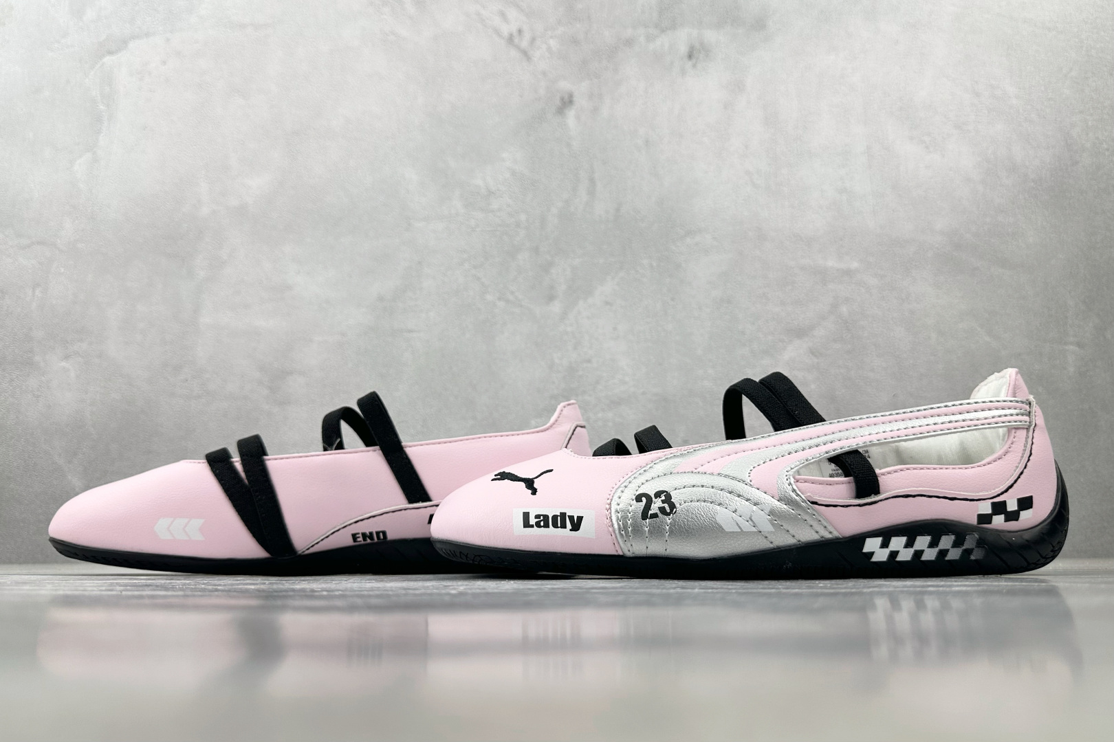 160 定制球鞋 PUMA Speedcat 系列 赛场竞速 黑白粉银 403587-01