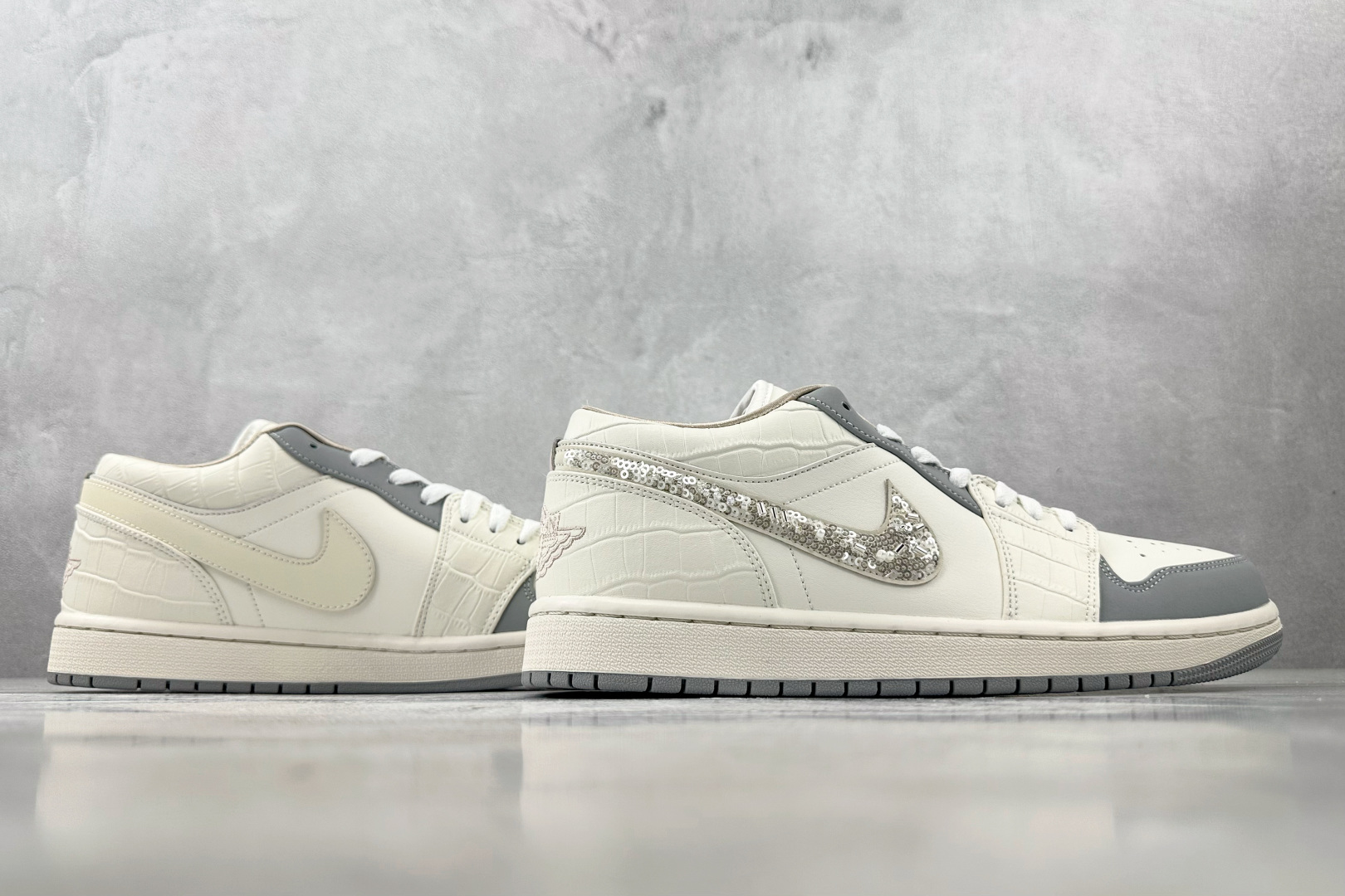 图片[6]-K版  综合版 Jordan Air Jordan 1 米白 货号：IH7323-100 尺码：36 36.5 37 38.5 39 40 40.5 41 42 42.5 43 44 44.5 45 46-选品中心