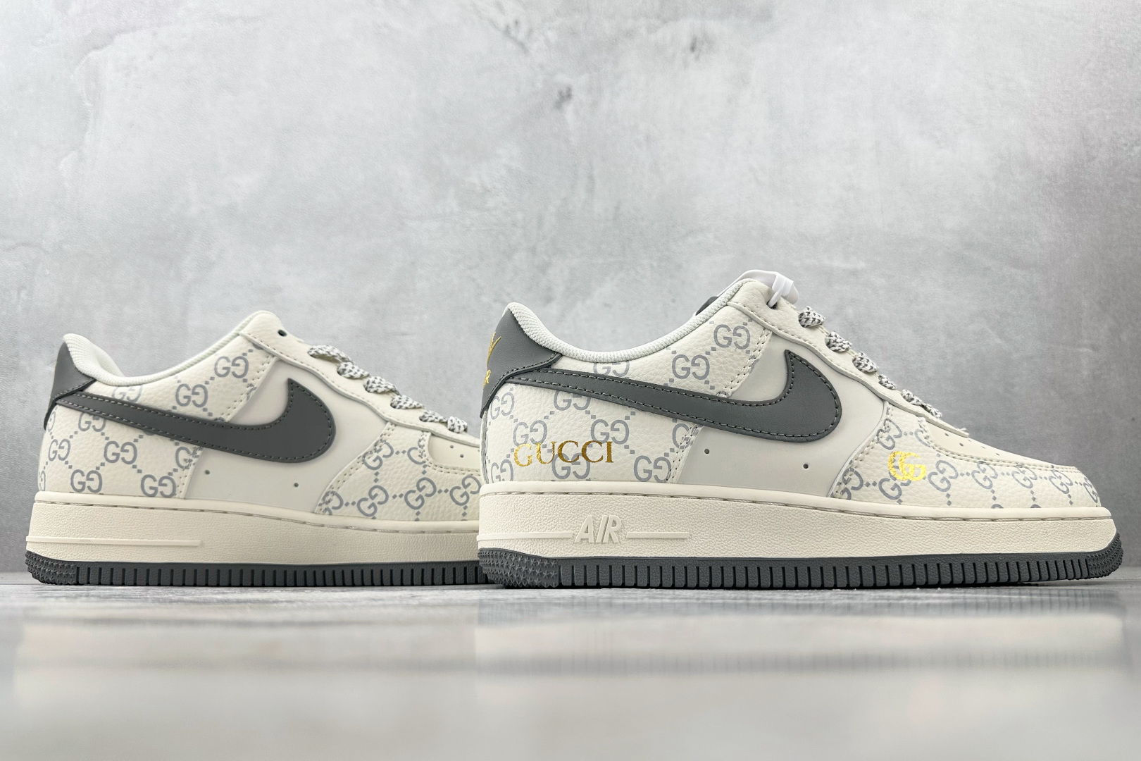 260 Nike Air Force 1'07 GUCCI 联名 白灰 ZH2598-322