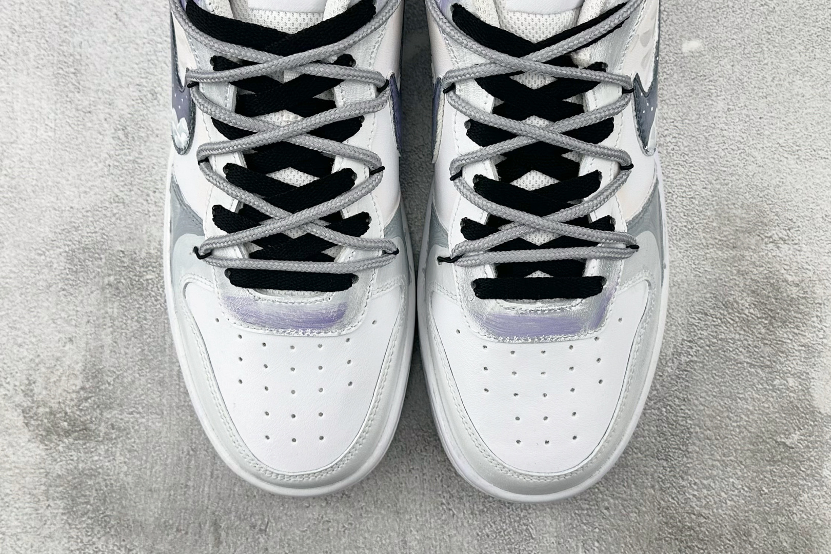 260 定制球鞋Nike Court Borough 莫兰迪 白蓝 BQ5448-100