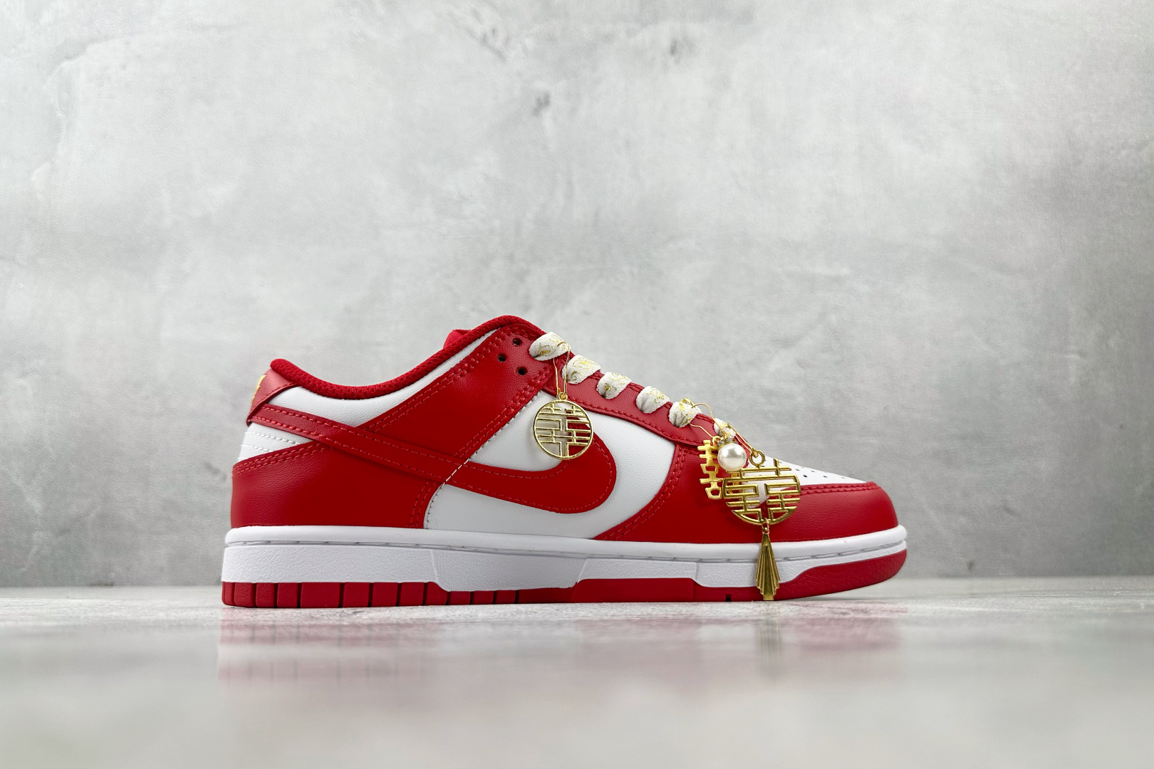 定制球鞋Nike Dunk 吉祥如意 红白 DD1873-116