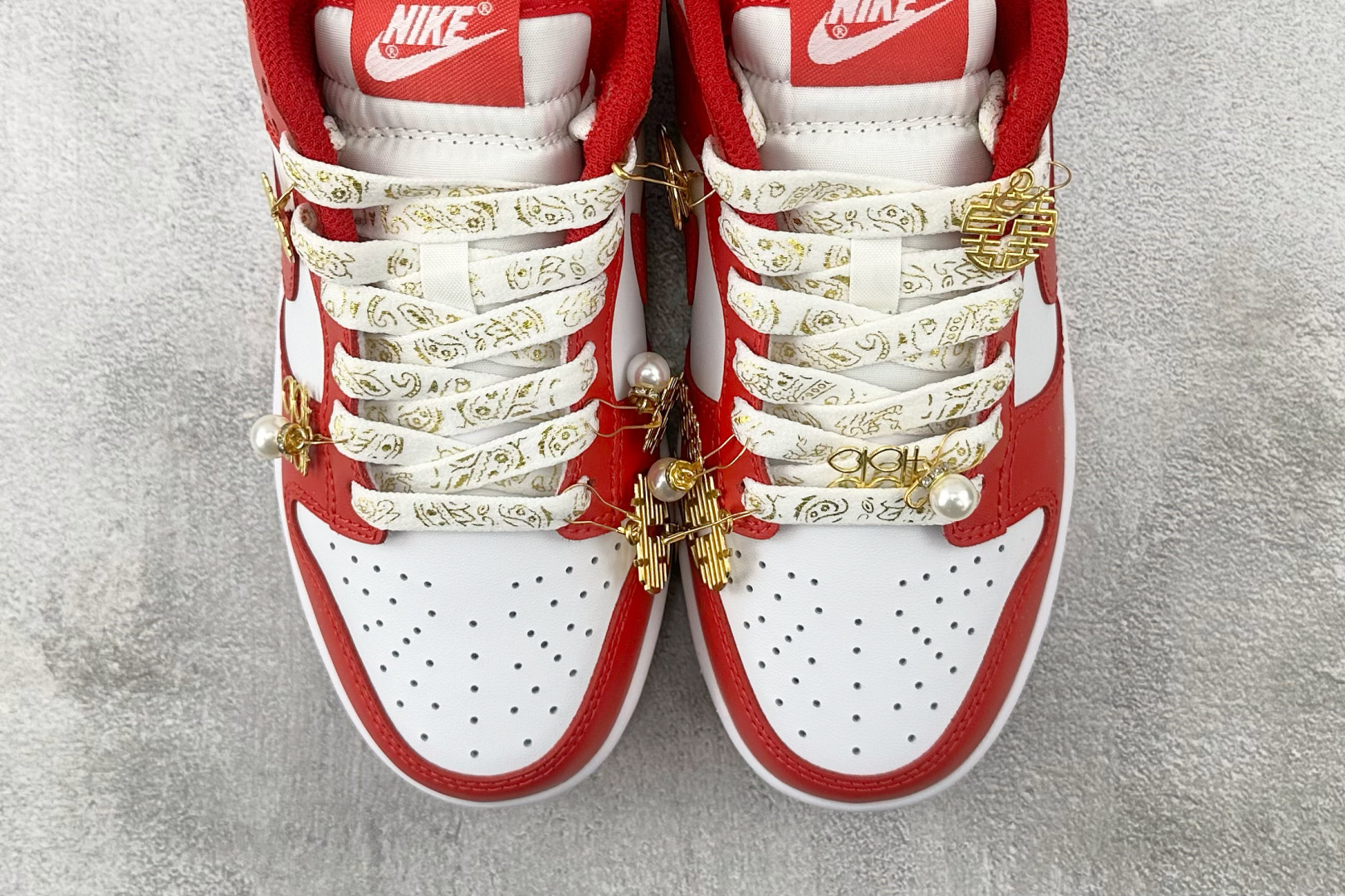 定制球鞋Nike Dunk 吉祥如意 红白 DD1873-116