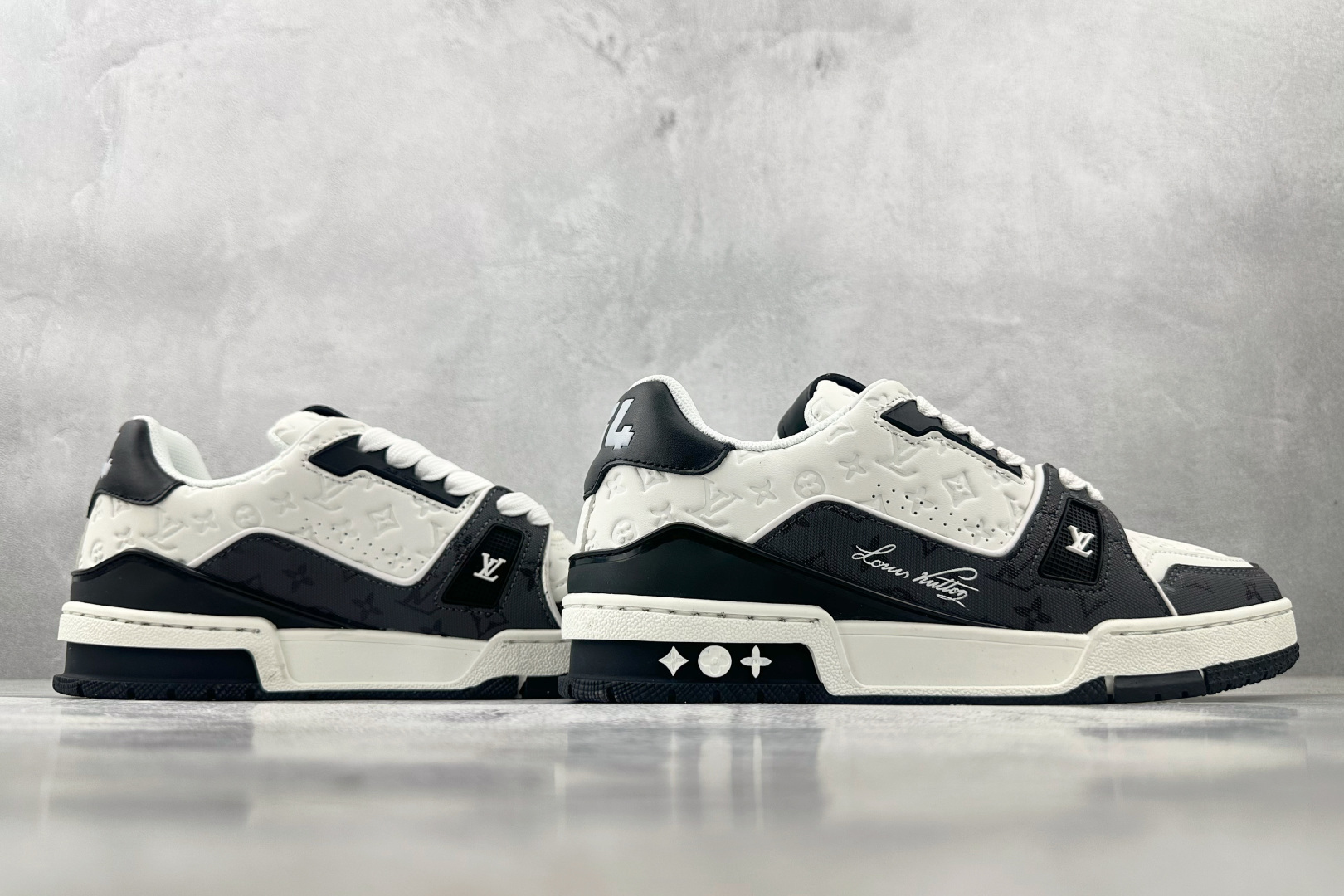 图片[6]-TX  LOUIS VUITTON Trainer 白黑 货号：1AANED 尺码：39 40 41 42 43 44 45 46-选品中心