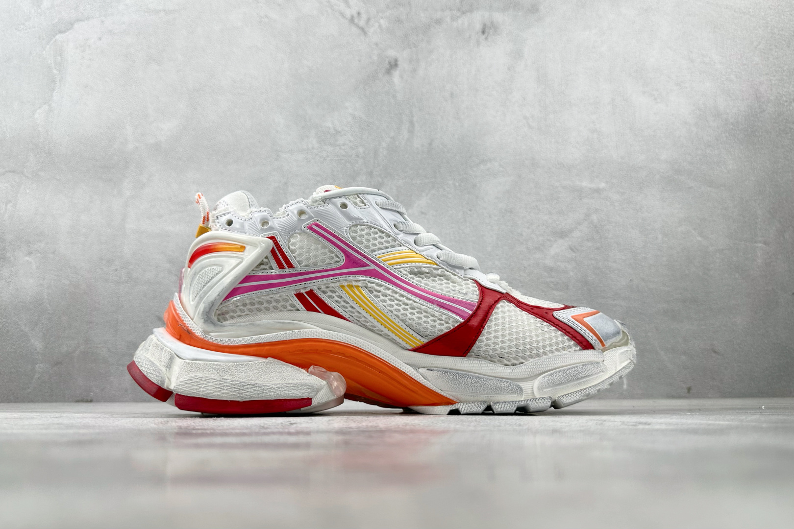 代购版 Balenciaga巴黎世家 Runner 2.0 白橙 772774 W3RMU 9756
