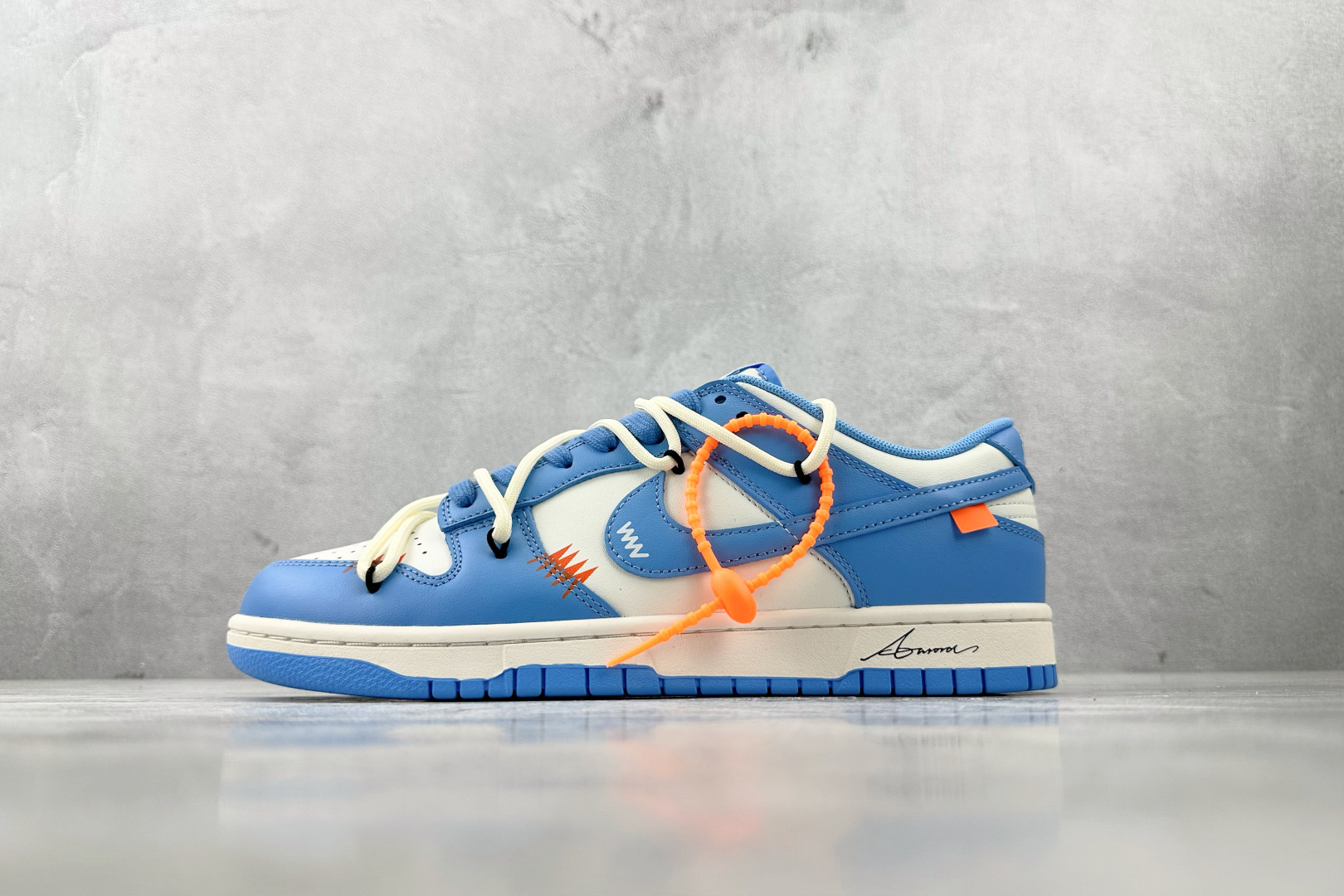 定制球鞋 Nike Dunk蓝橙警戒 蓝橙 DV0833-113