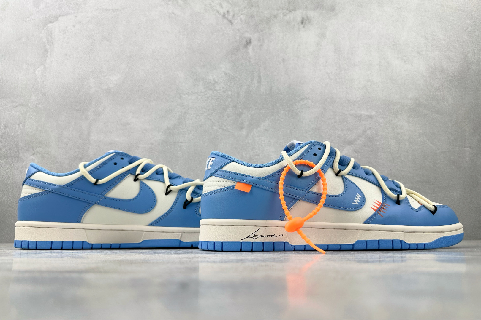 定制球鞋 Nike Dunk蓝橙警戒 蓝橙 DV0833-113
