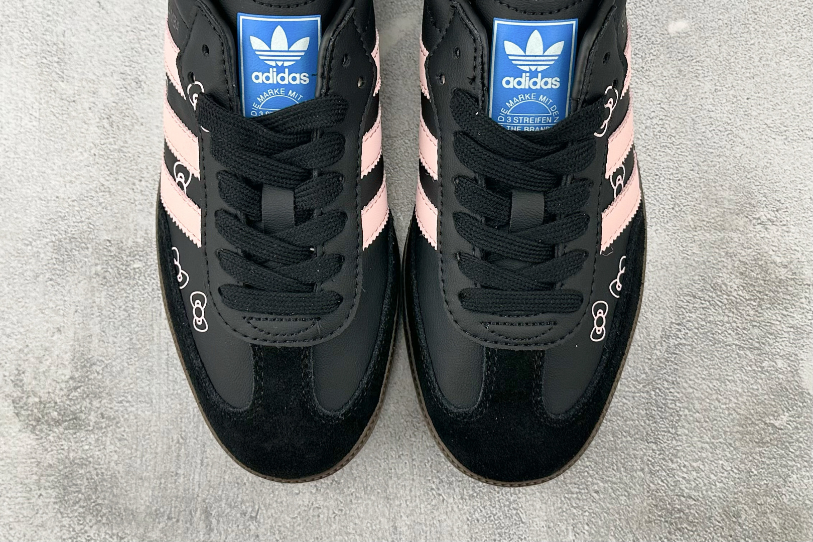 H11 
平台爆款【定制球鞋】adidas originals SAMBA OG气泡水母 可可小猫 黑粉