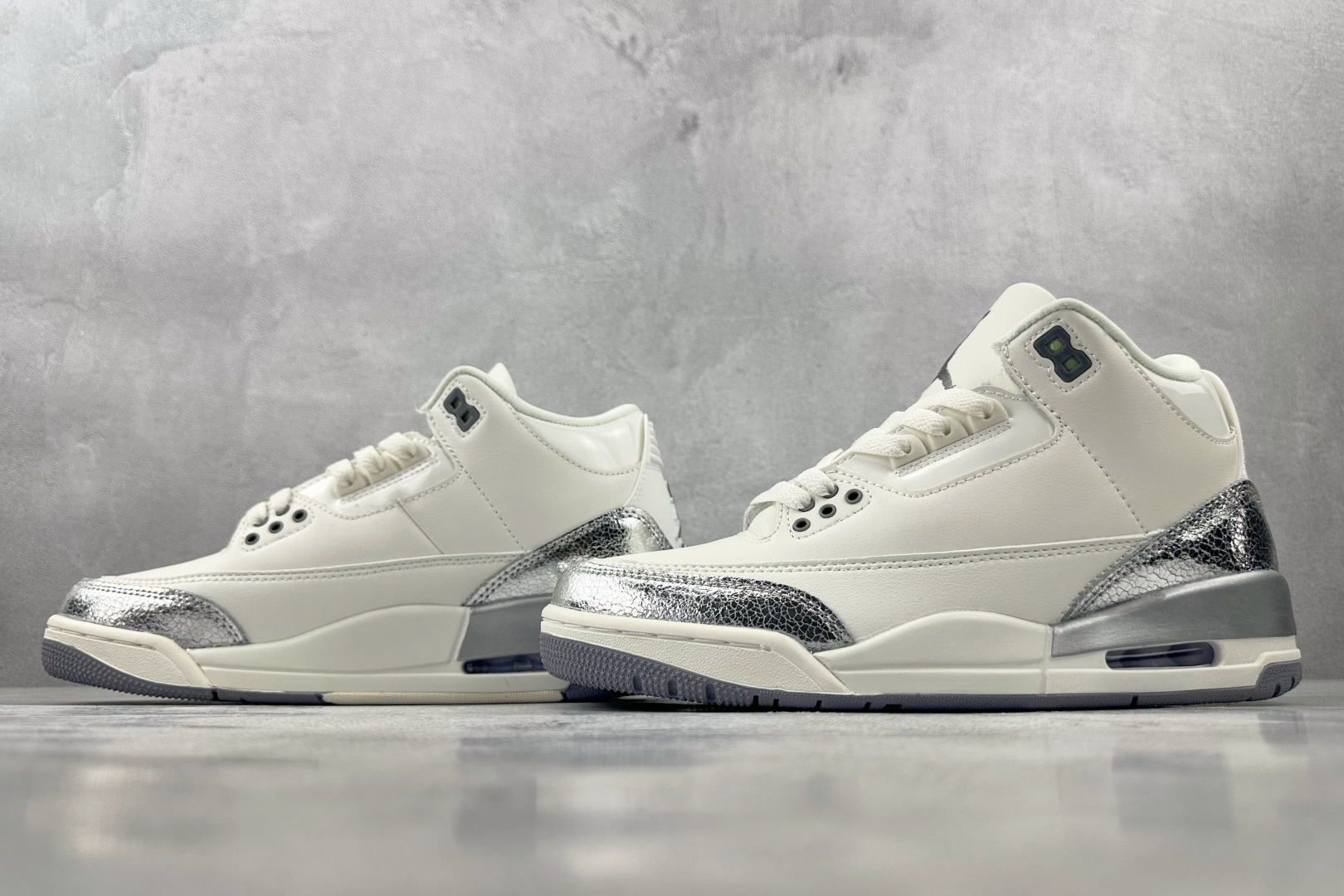 图片[5]-HG 外贸  极致性价比 Jordan Air Jordan 3 白灰色 货号：CK9246-100 尺码：36 36.5 37.5 38 38.5 39 40 40.5 41 42 42.5 43 44 45 46 46.5 47.5-选品中心