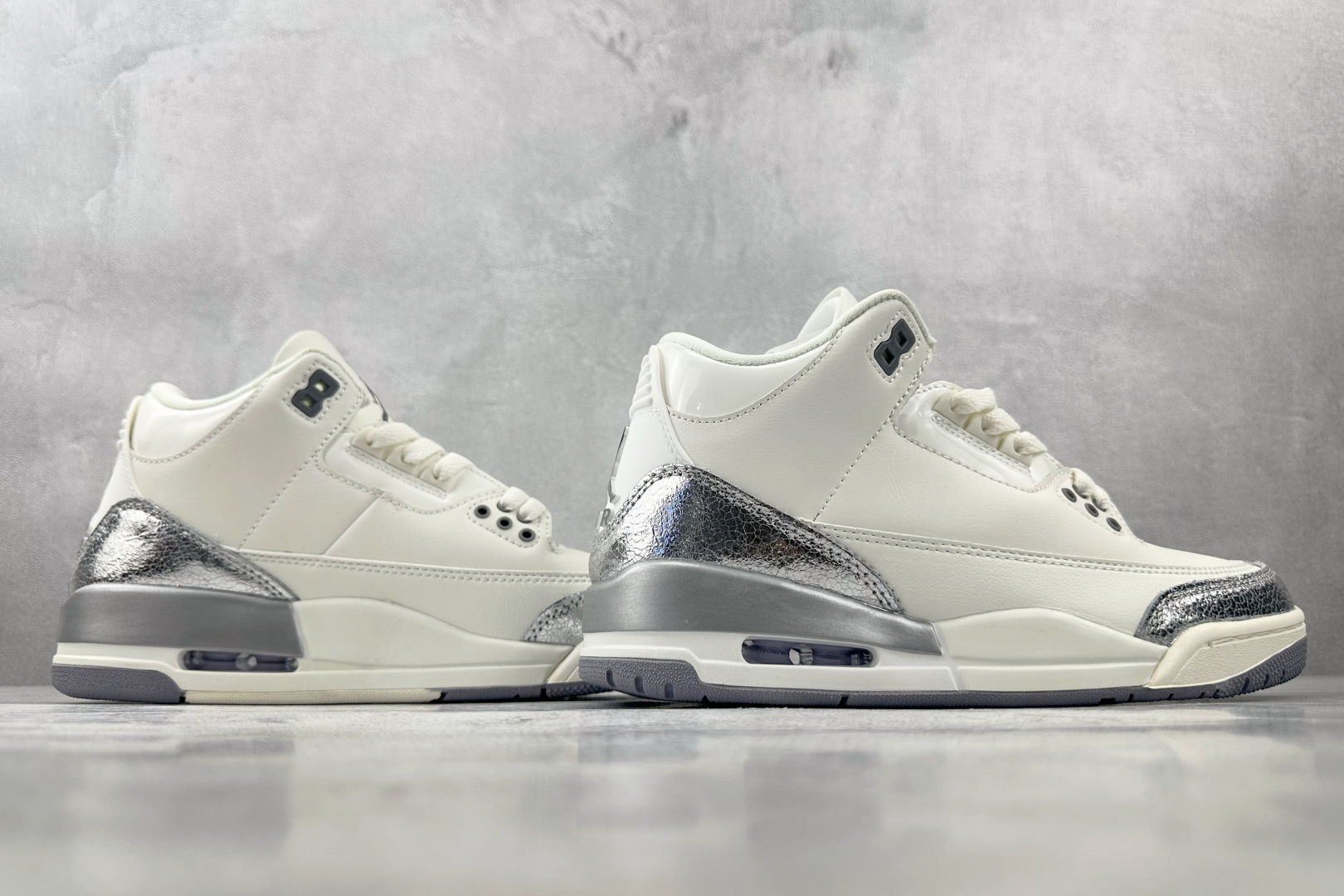 图片[6]-HG 外贸  极致性价比 Jordan Air Jordan 3 白灰色 货号：CK9246-100 尺码：36 36.5 37.5 38 38.5 39 40 40.5 41 42 42.5 43 44 45 46 46.5 47.5-选品中心