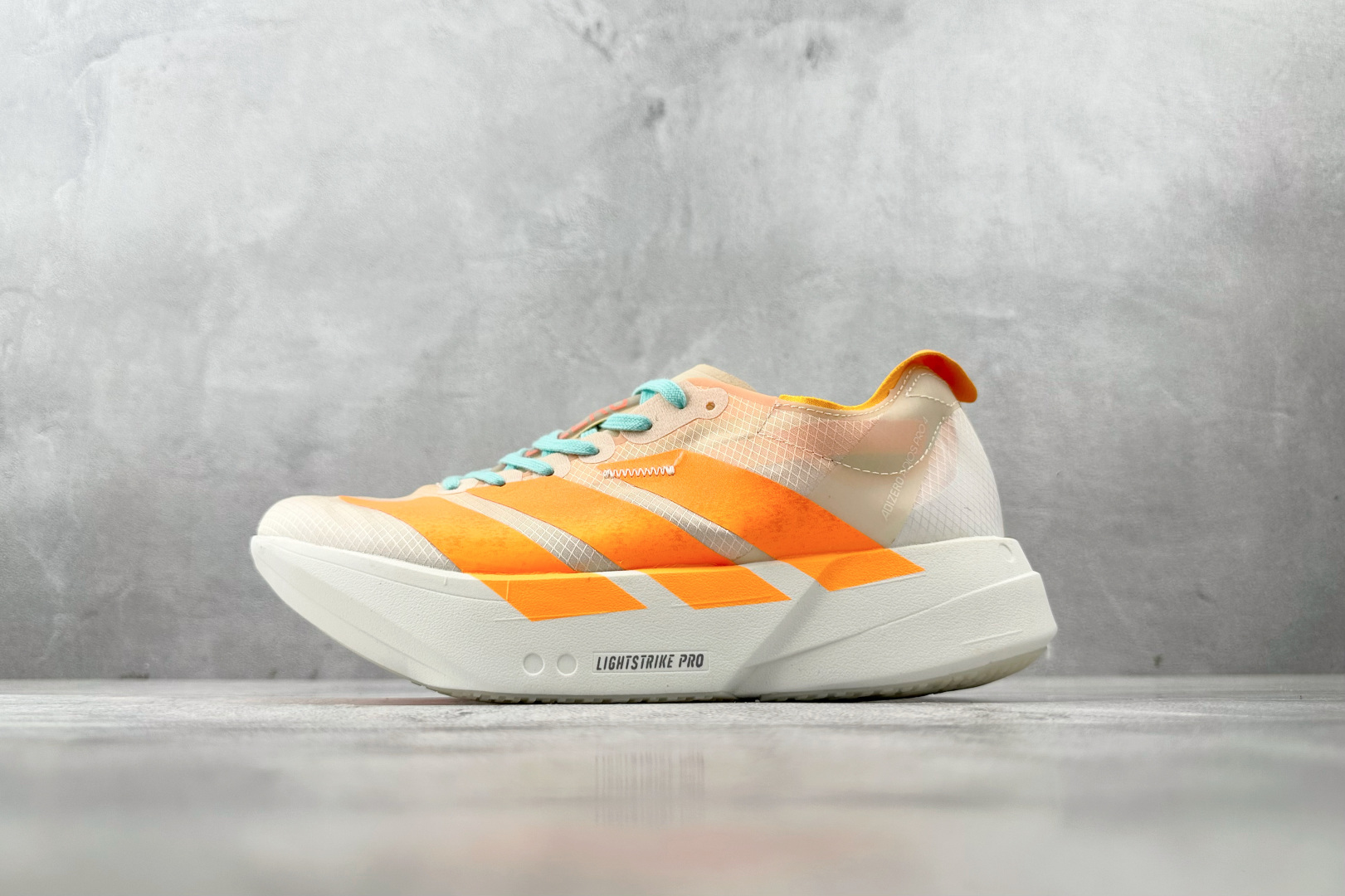 纯原 adidAdizero Adios Pro 4 白橙 JR1241