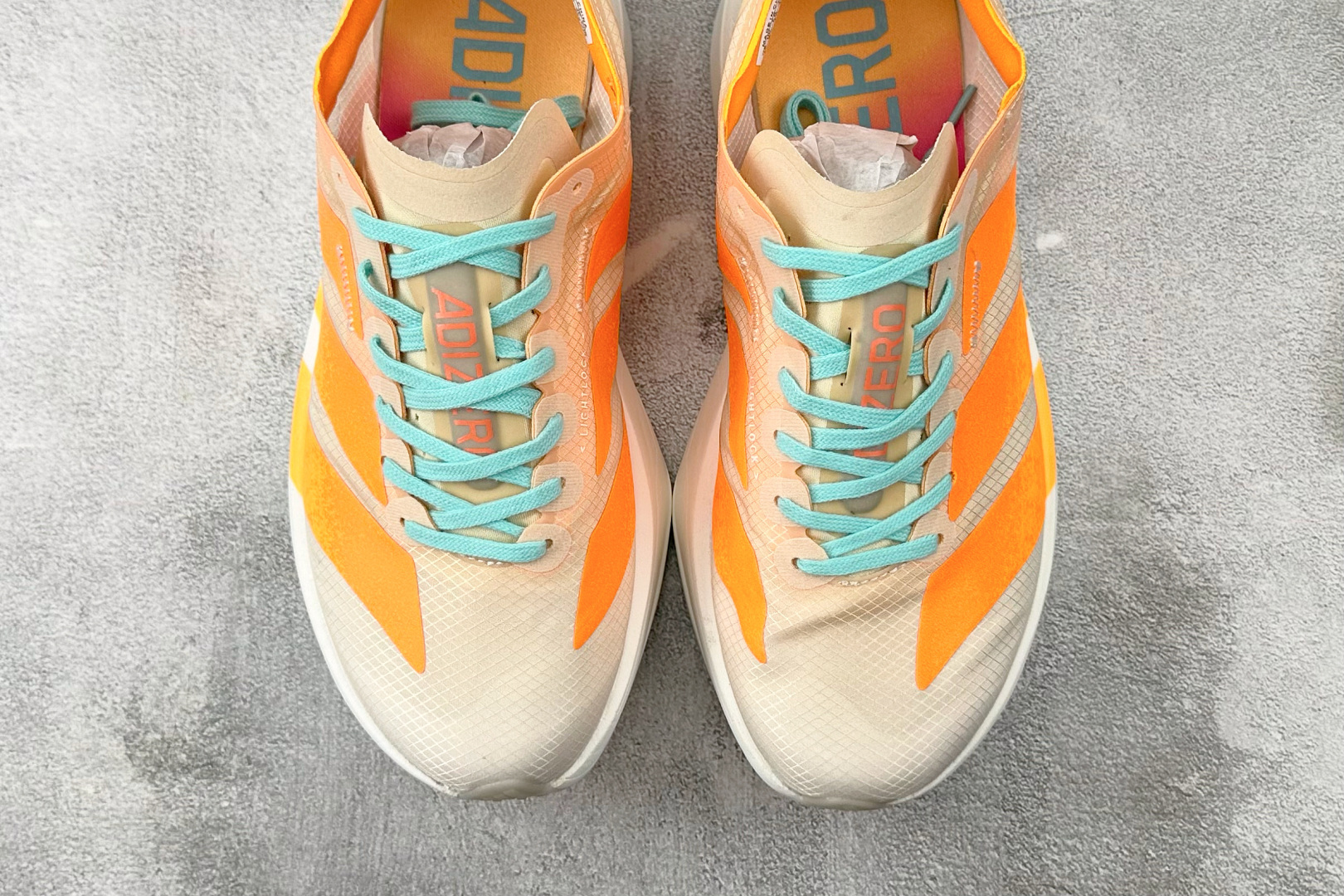 纯原 adidAdizero Adios Pro 4 白橙 JR1241