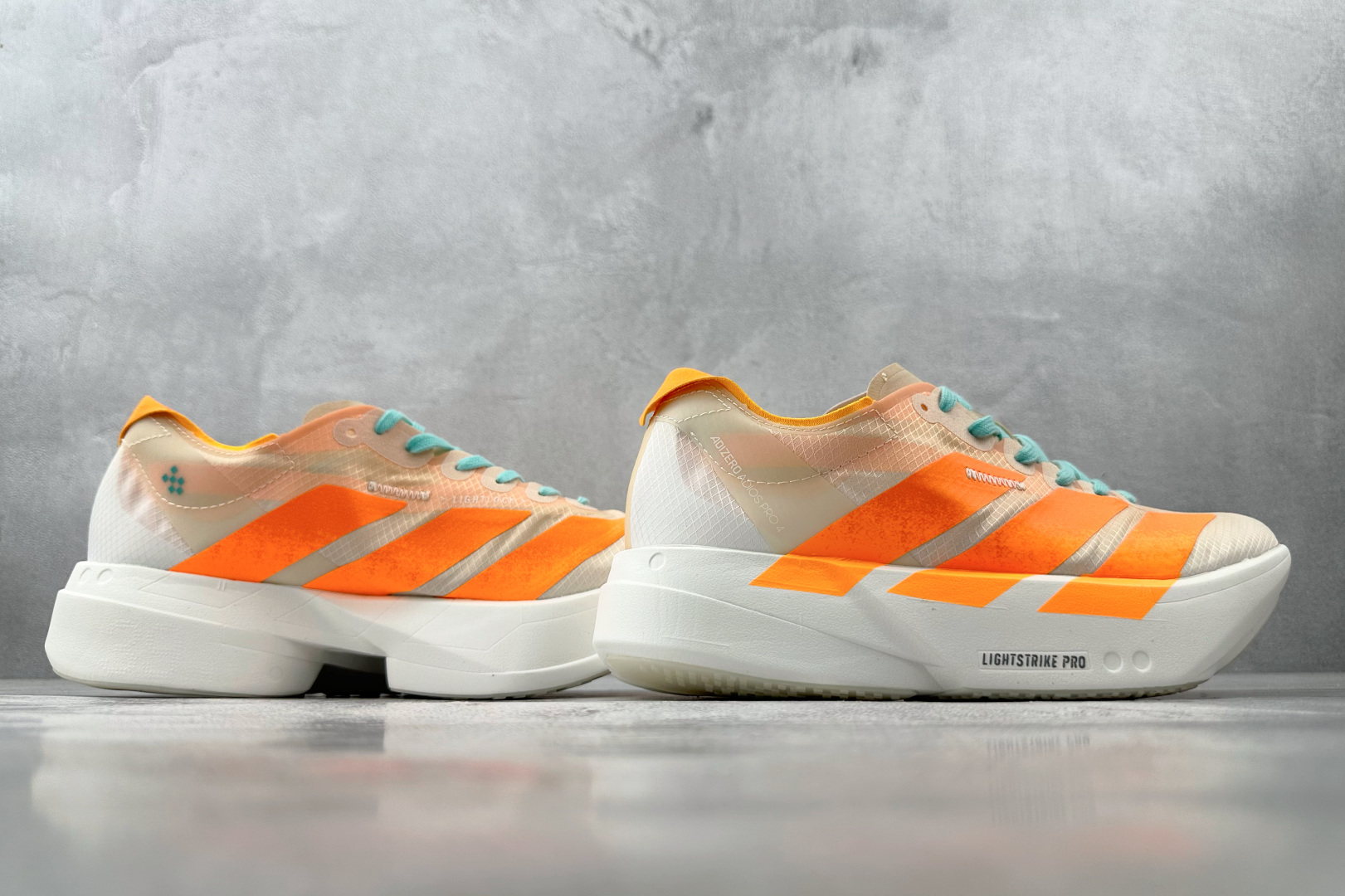 纯原 adidAdizero Adios Pro 4 白橙 JR1241