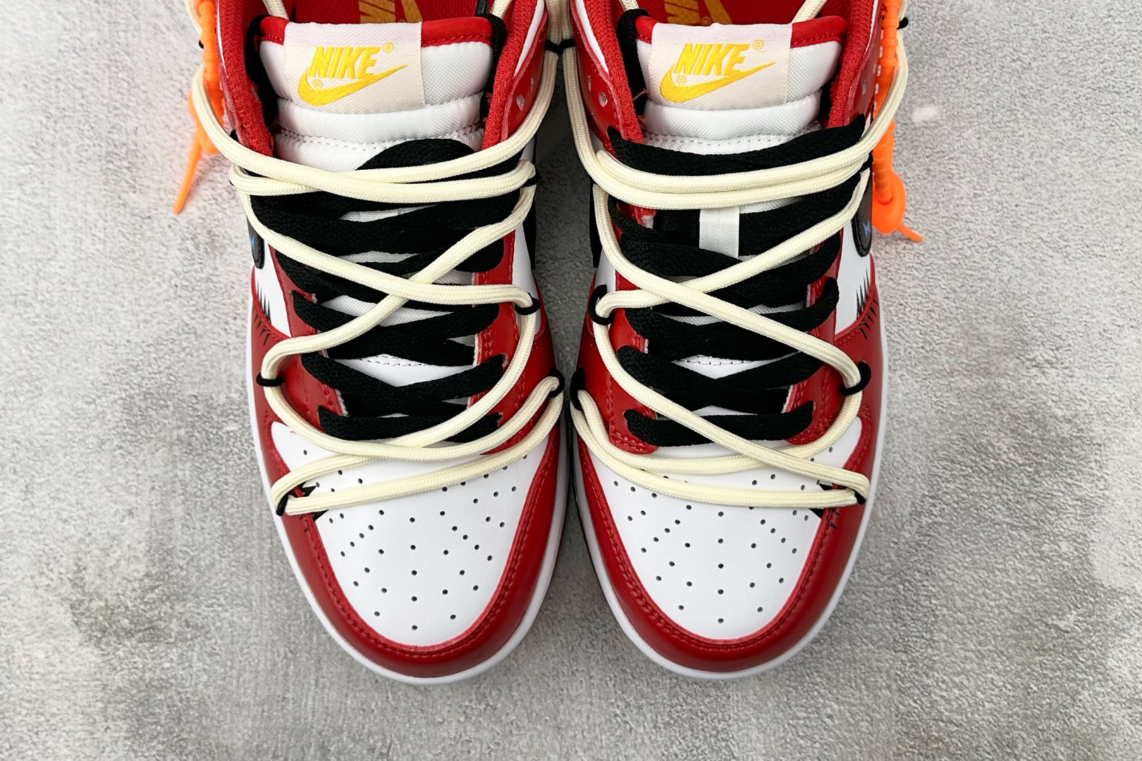 定制球鞋 Nike Dunk 闪电警戒 米黑红 DD1391-602