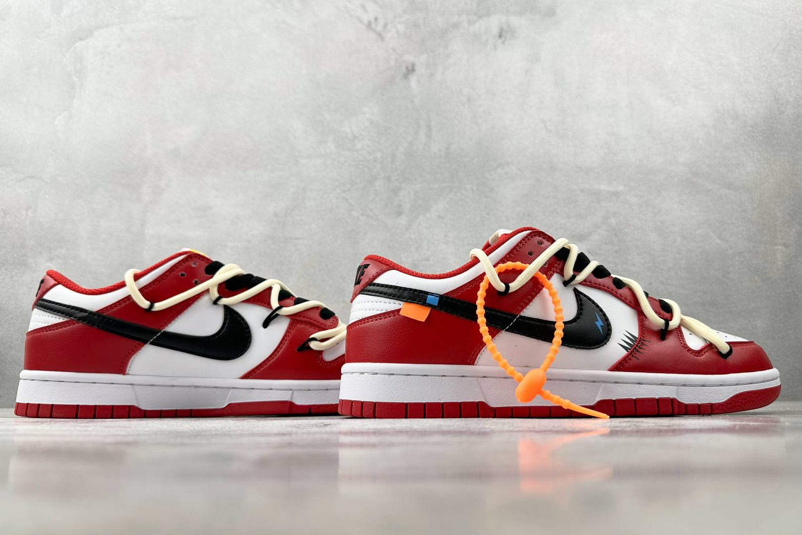 定制球鞋 Nike Dunk 闪电警戒 米黑红 DD1391-602