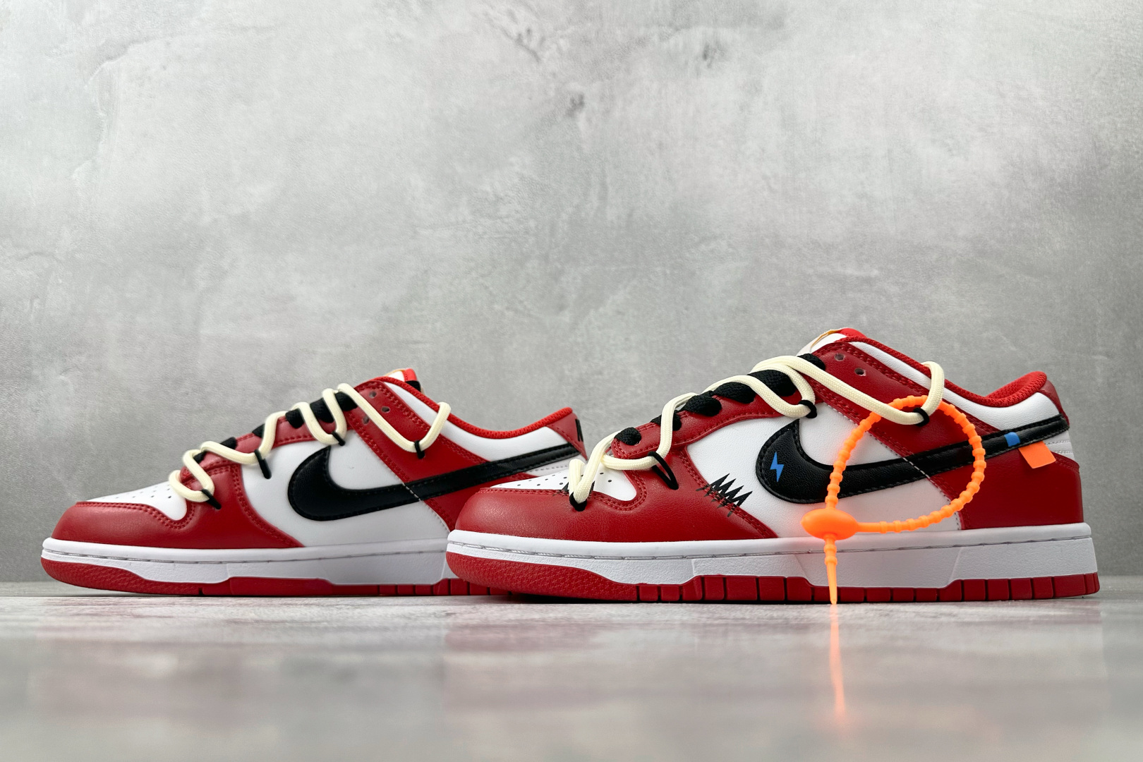 定制球鞋 Nike Dunk 闪电警戒 米黑红 DD1391-602