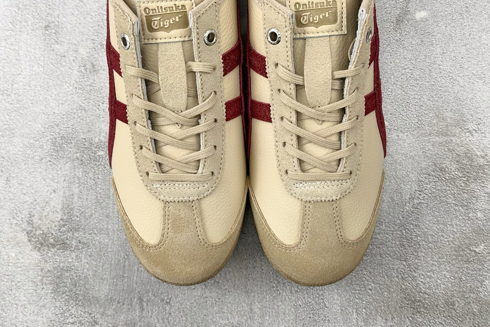 170 渠道特供 Onitsuka Tiger鬼塚虎 MEXICO 66 SD 米酒红色 1183C015-202