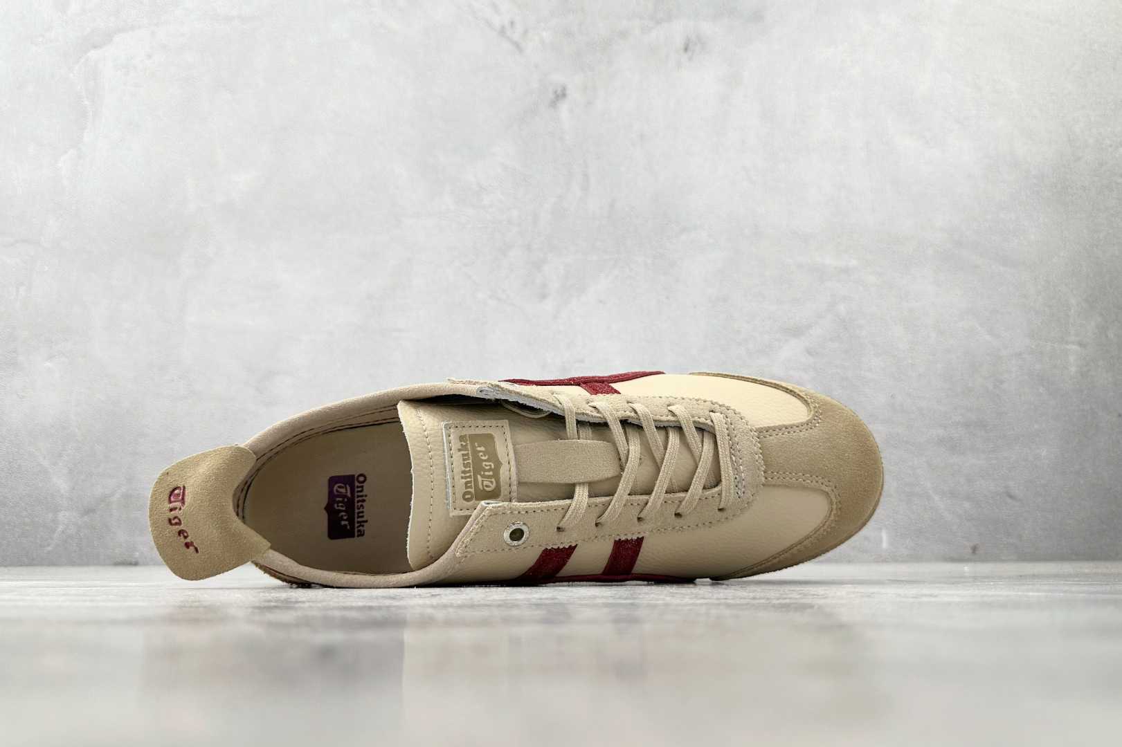 170 渠道特供 Onitsuka Tiger鬼塚虎 MEXICO 66 SD 米酒红色 1183C015-202