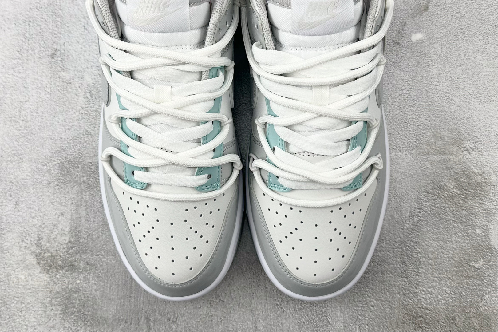 220  定制球鞋 Nike Dunk Low 白银 浅灰蓝 HF0730-160