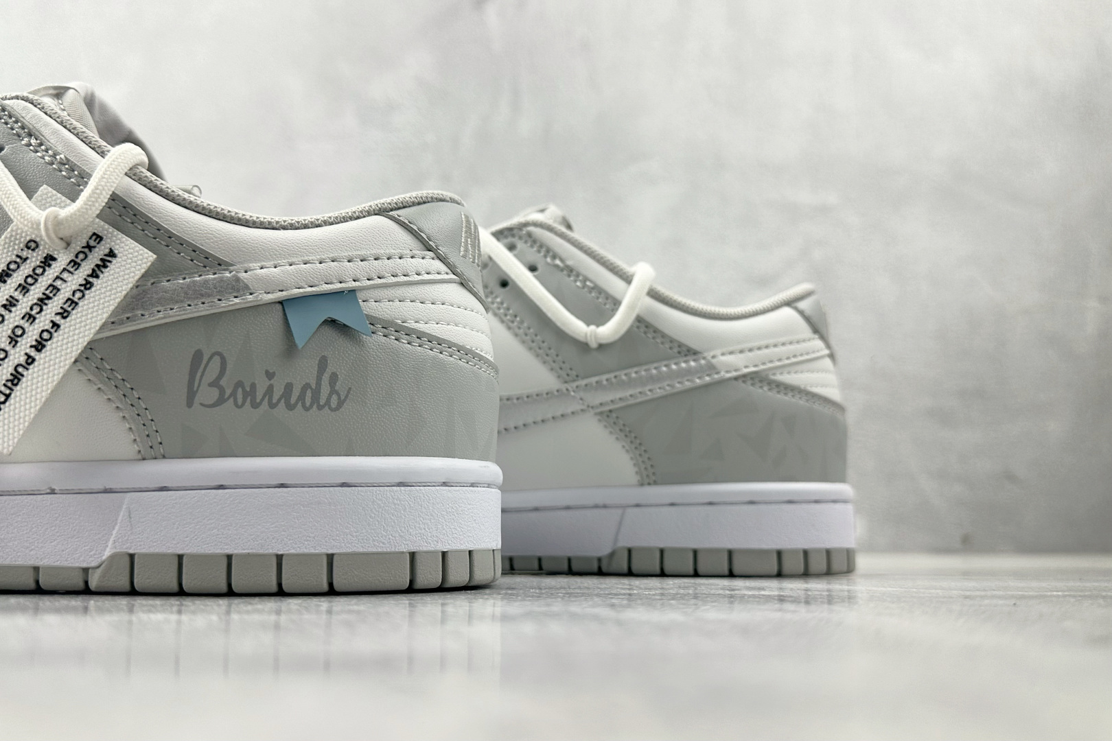 220  定制球鞋 Nike Dunk Low 白银 浅灰蓝 HF0730-160