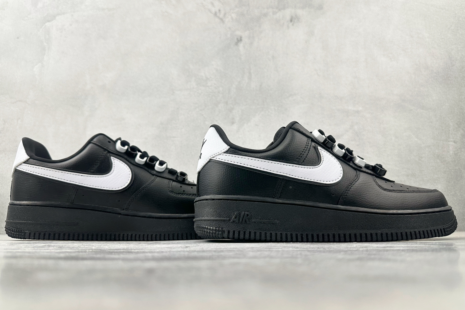 260 Nike Air Force 1 retro low qs black 黑色 CQ0492-001-19