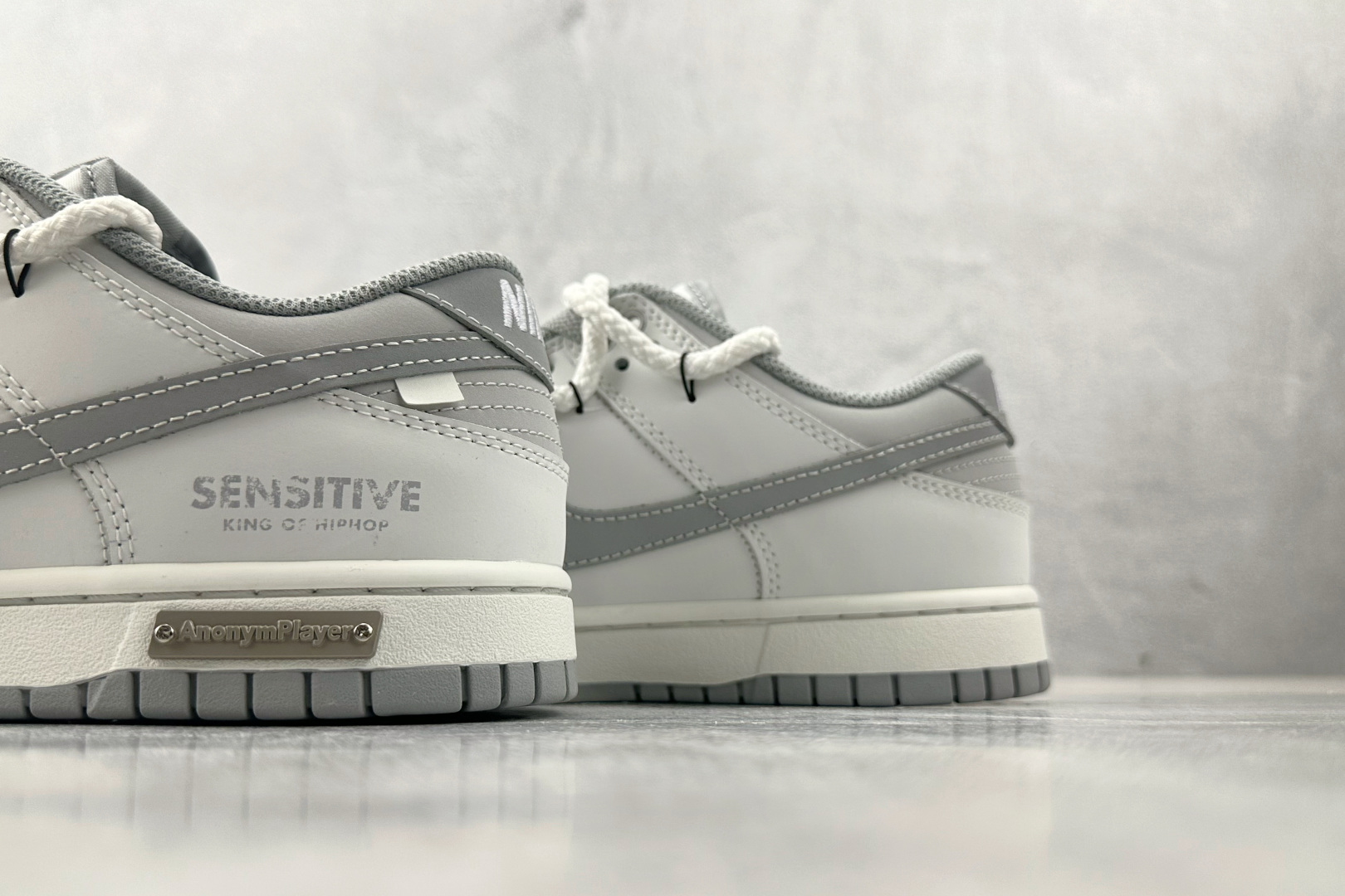 300  定制球鞋 Nike Dunk 无冕之王 灰白 WG0508 040