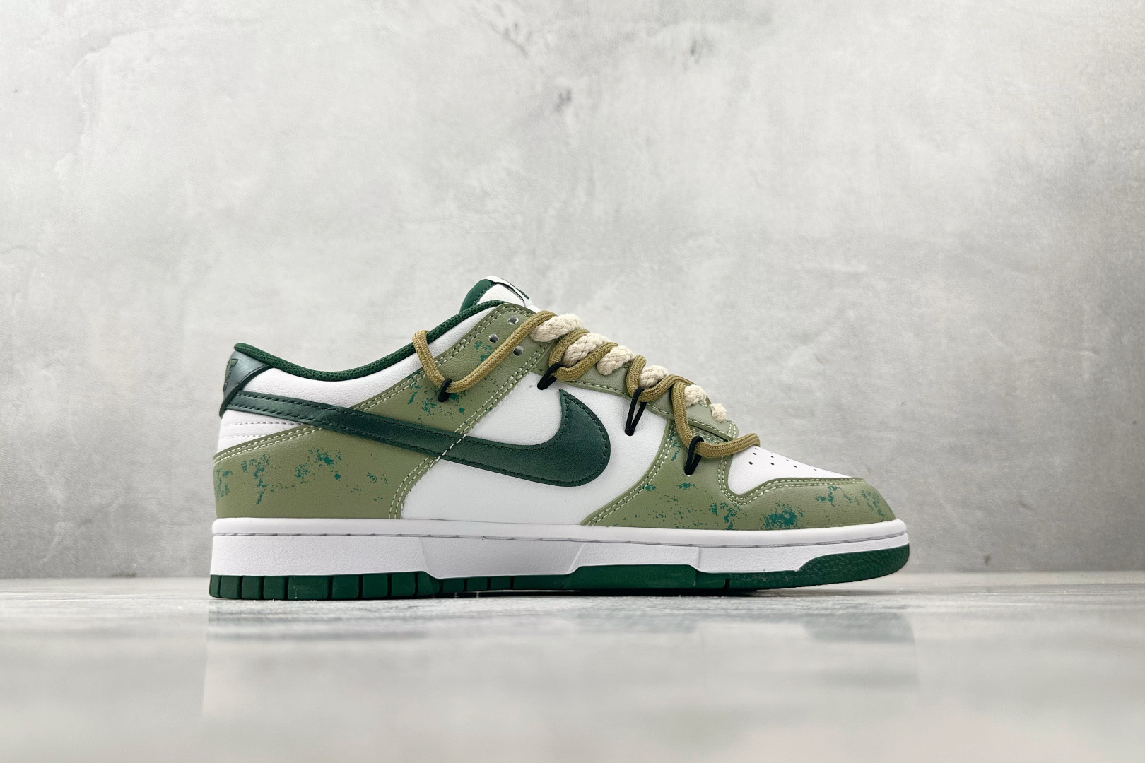 220  定制球鞋 Nike Dunk Low 青竹林 绿白 DD1391-101