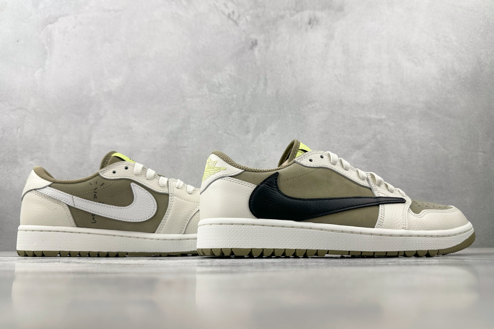 360 Travis Scott x Jordan Air Jordan 1 Low Golf 倒钩 6.0棕白  FZ3124-200