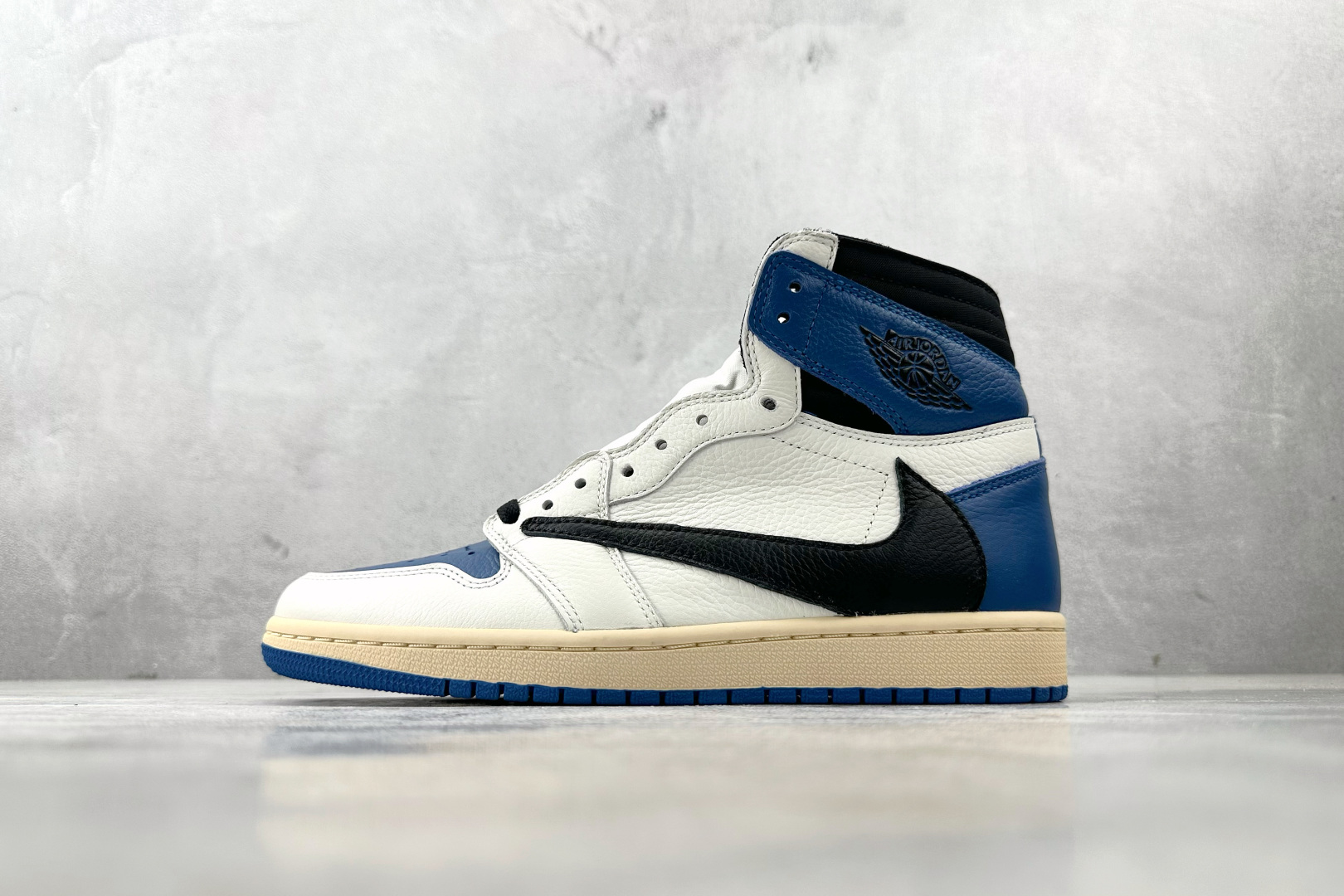 410 Travis Scott x Fragment x Jordan Air Jordan 1 HighSP ”Military Blue” 闪电 倒钩 蓝白黑  DH3227-105