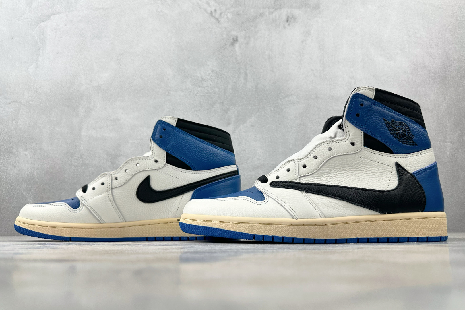410 Travis Scott x Fragment x Jordan Air Jordan 1 HighSP ”Military Blue” 闪电 倒钩 蓝白黑  DH3227-105