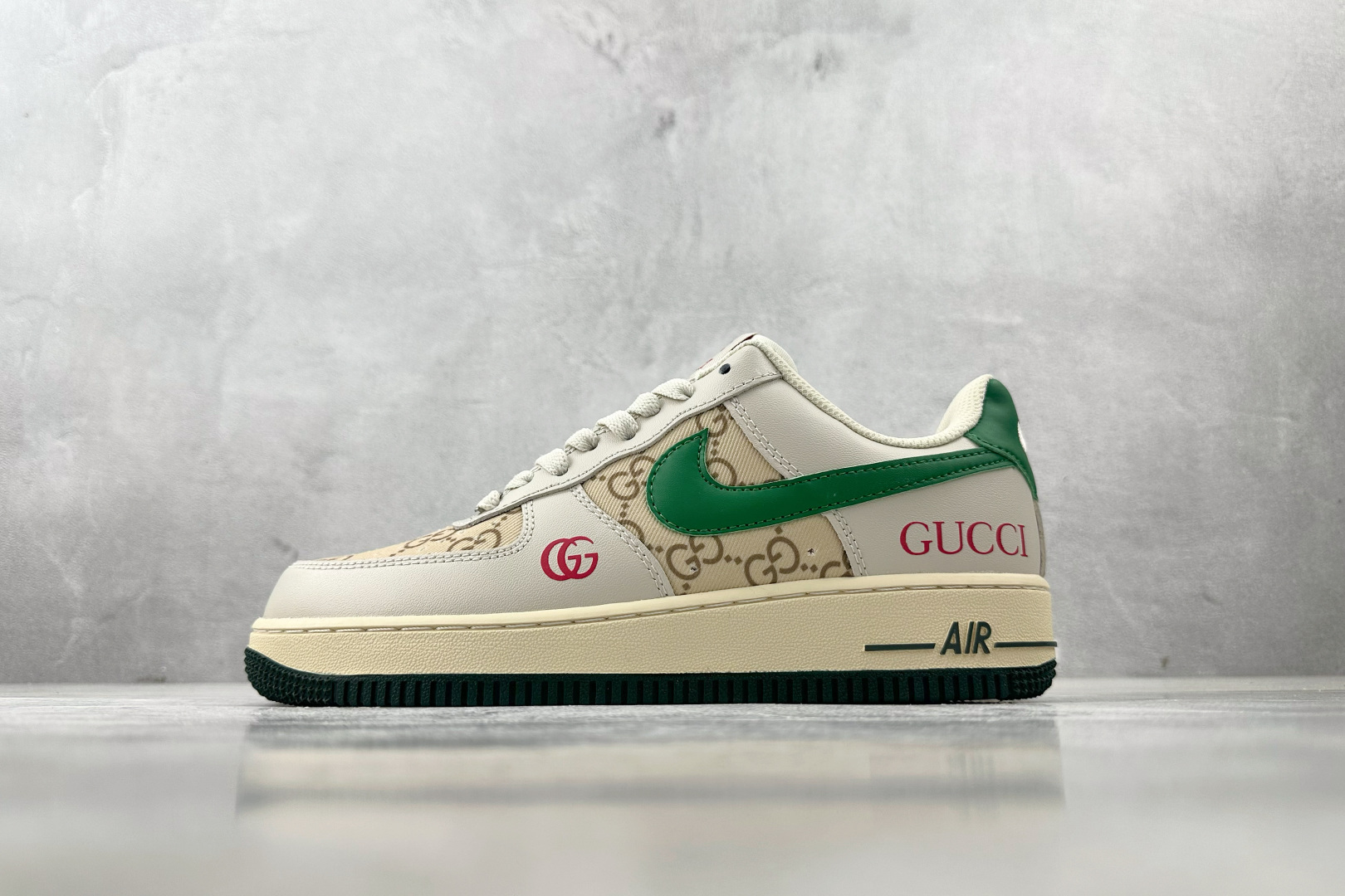 260 Nike Air Force 1 07 GUCCI 联名 灰白绿 AH8462-003