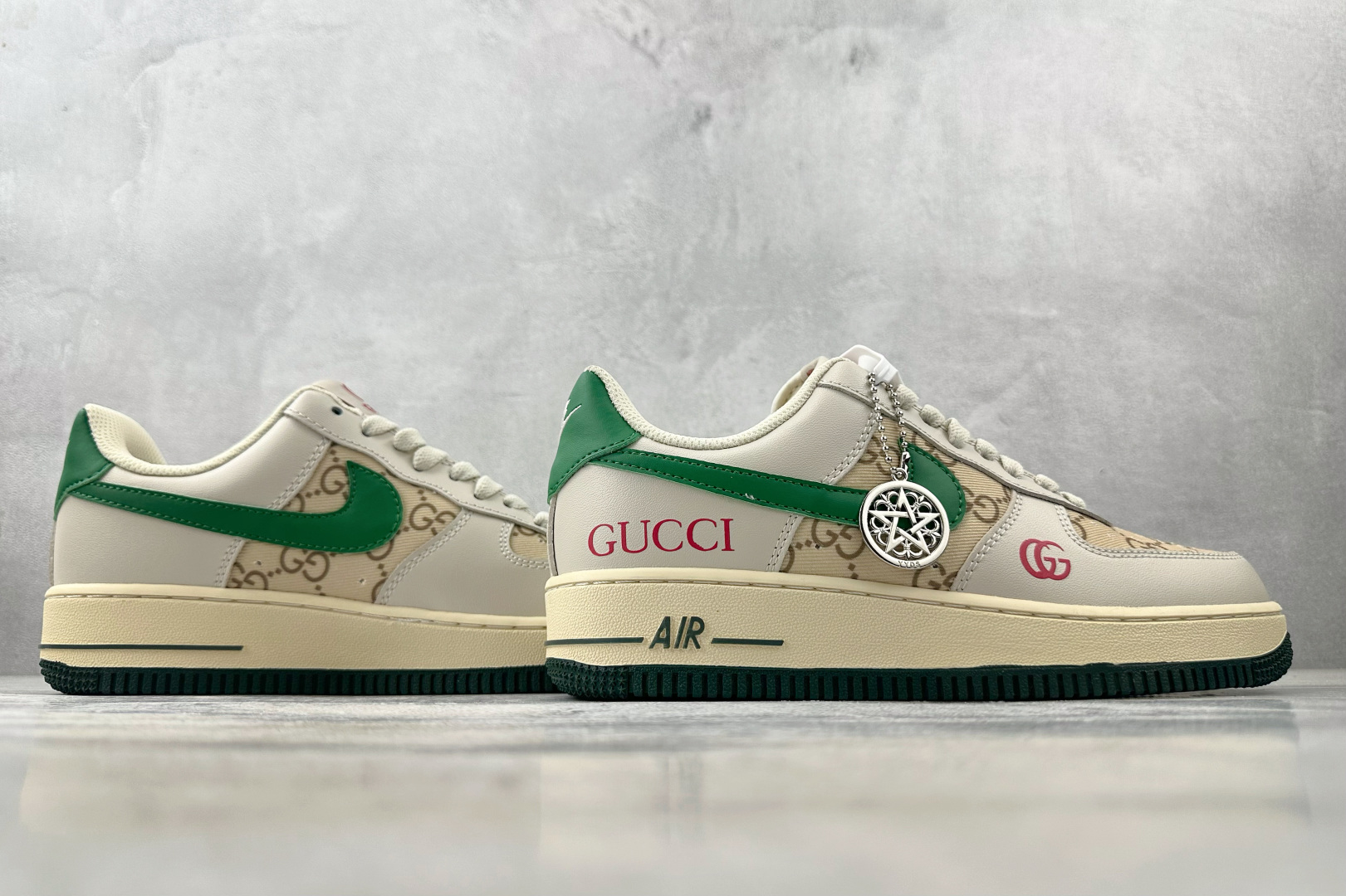 260 Nike Air Force 1 07 GUCCI 联名 灰白绿 AH8462-003