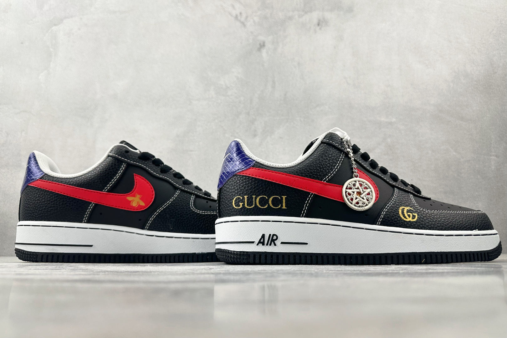 260 Nike Air Force 1 07 GUCCI 联名 黑红 AH8462-001